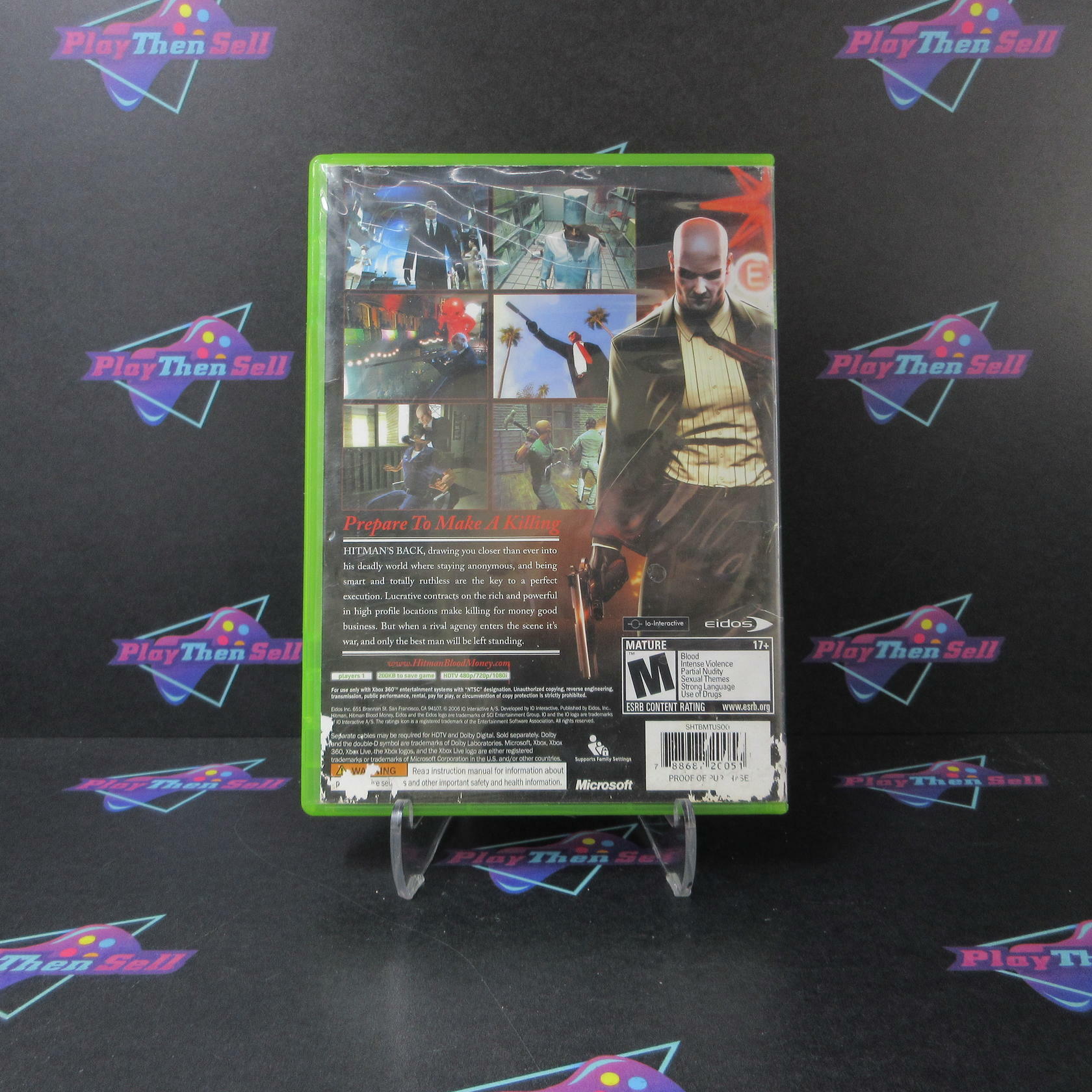 Hitman Blood Money Xbox 360 AD/MD Complete CIB - Very Good