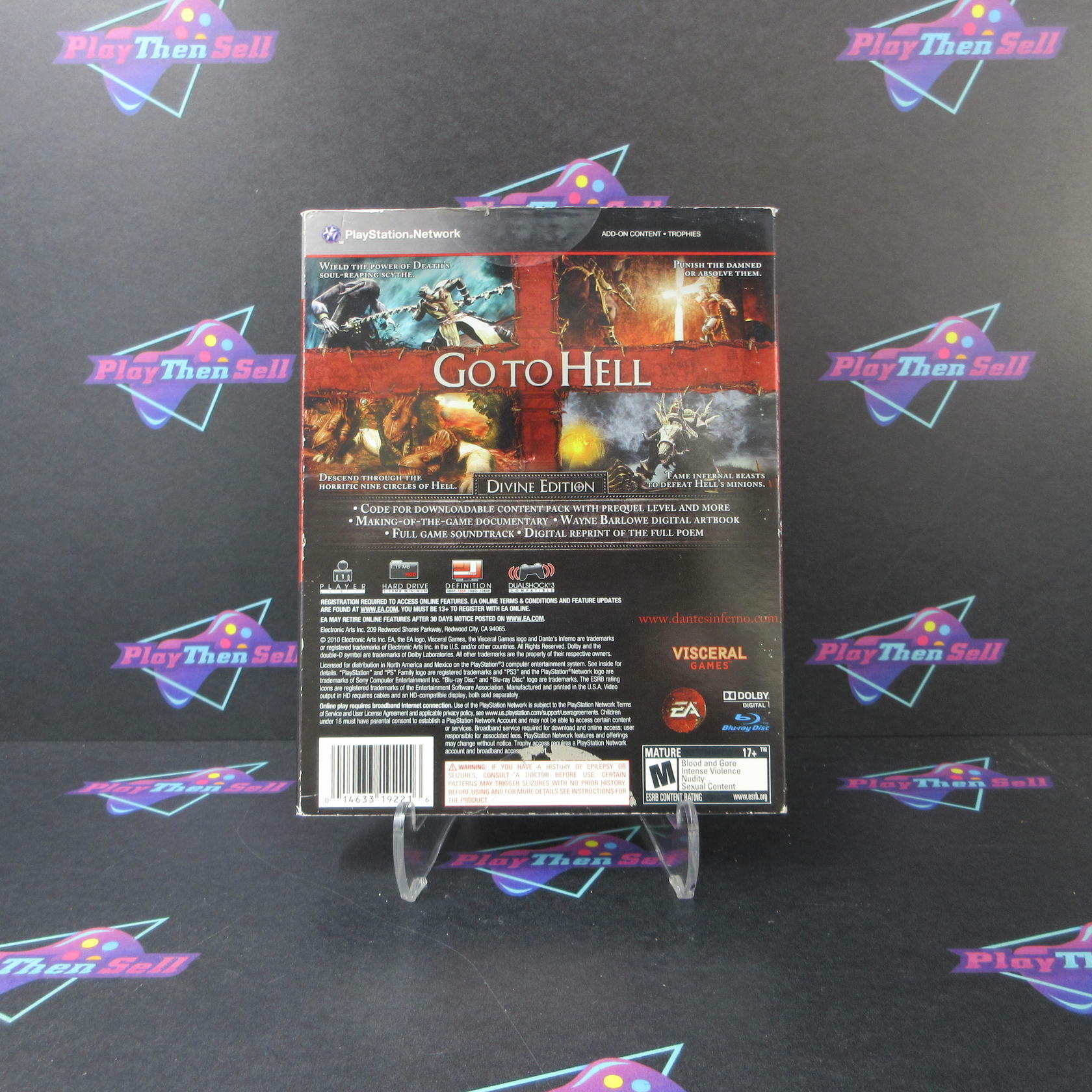 Dante's Inferno Divine Edition PS3 PlayStation 3 + Sleeve - Like New