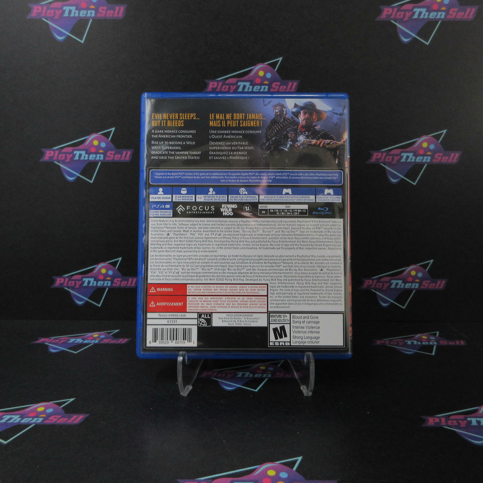 Evil West PS4 PlayStation 4 - Like New