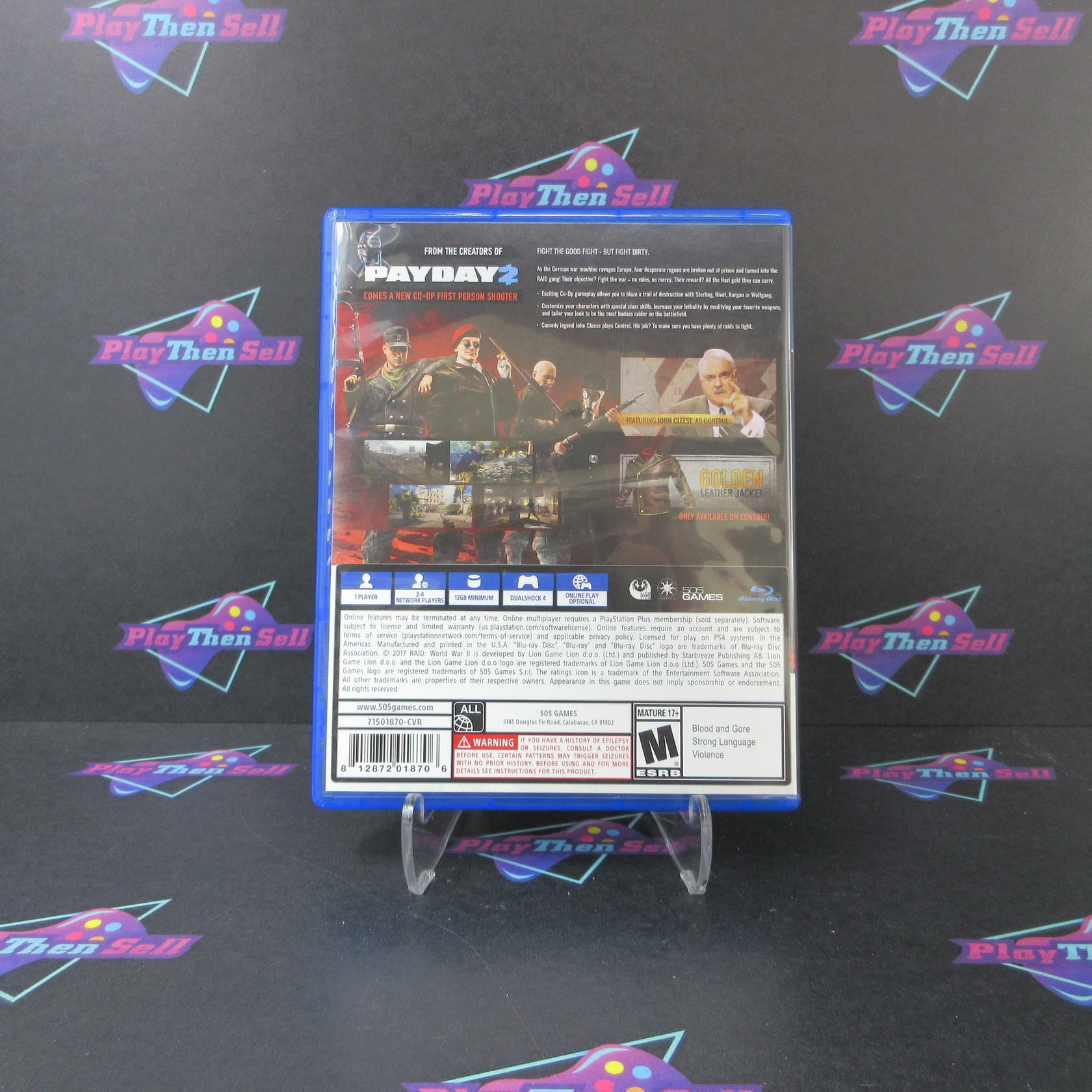 RAID World War II PS4 PlayStation 4 - Like New