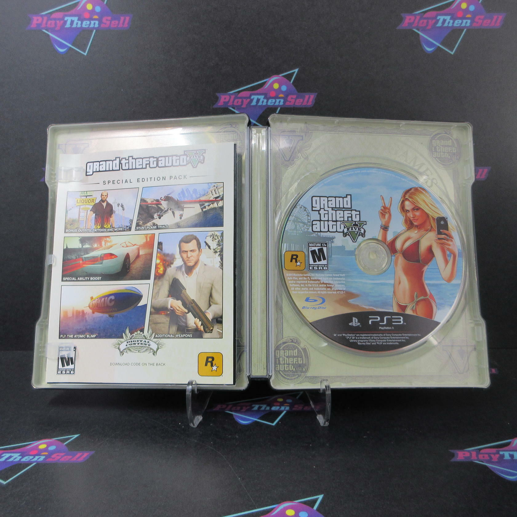 Grand Theft Auto V Special Edition PS3 PlayStation 3 + Map - Like New