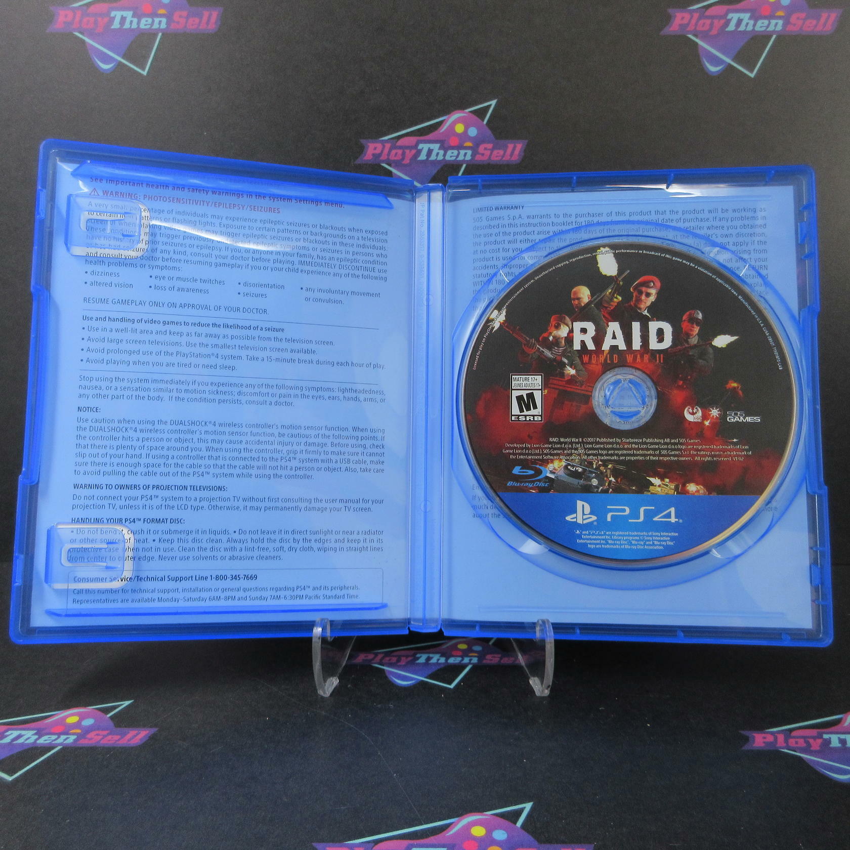 RAID World War II PS4 PlayStation 4 - Like New