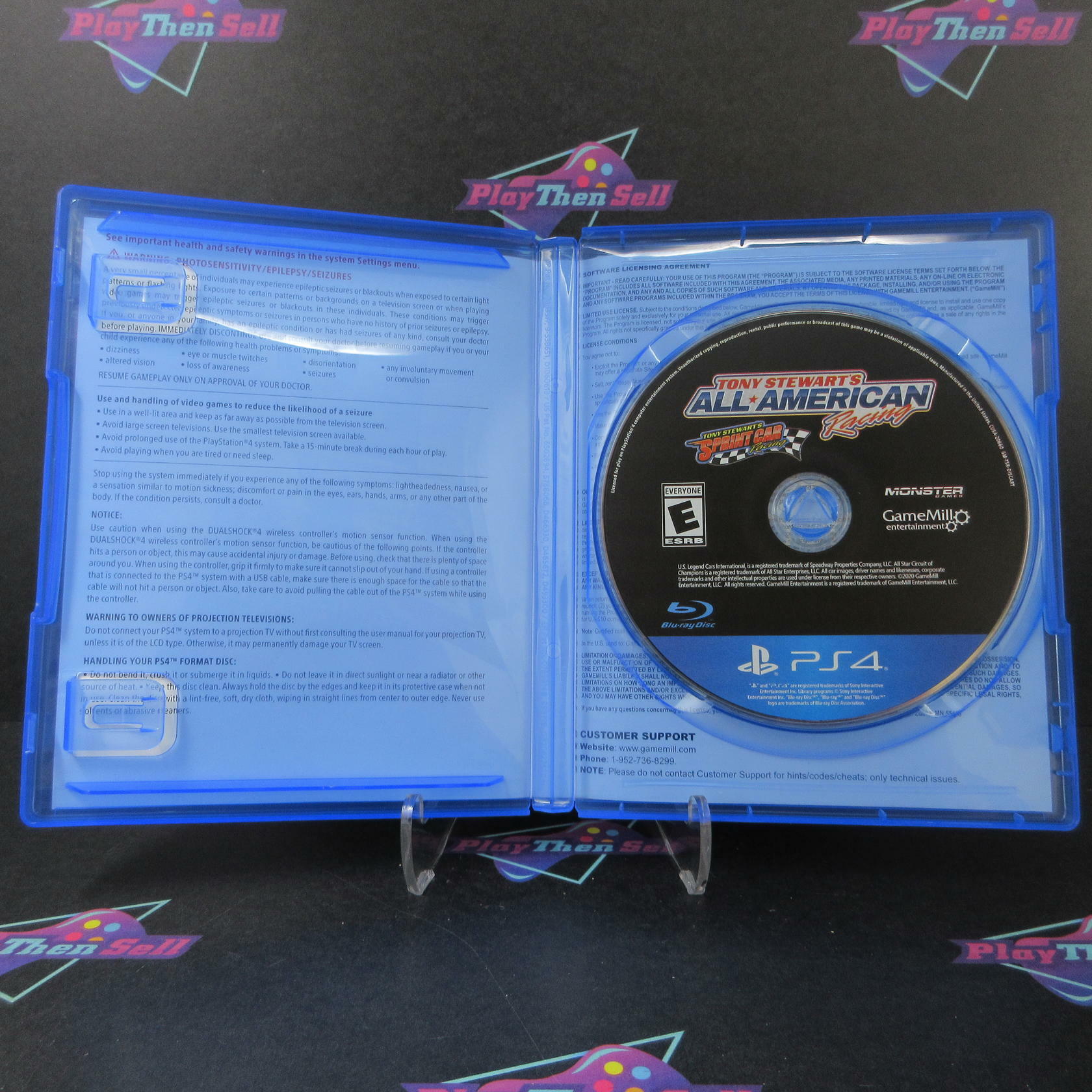 Tony Stewart's All American Racing PS4 PlayStation 4 - Like New