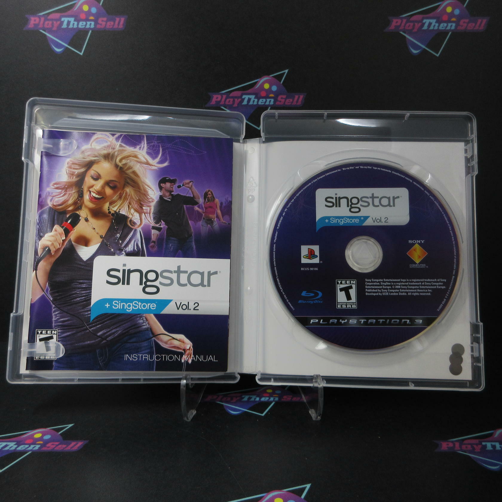 SingStar Vol 2 PS3 Playstation 3 AD + Reg Card Complete CIB - Very Good