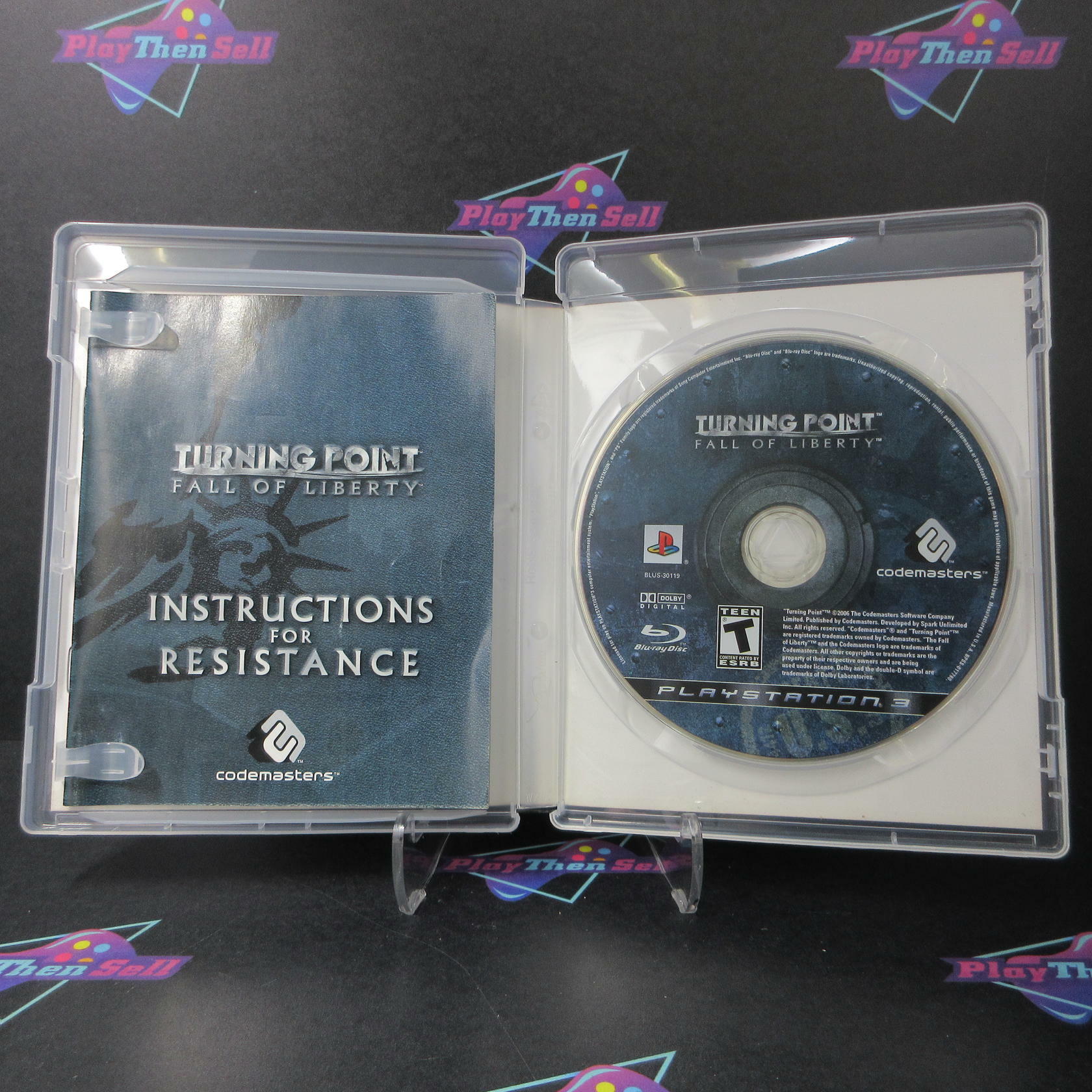 Turning Point Fall of Liberty PS3 PlayStation 3 AD Complete CIB - Very Good