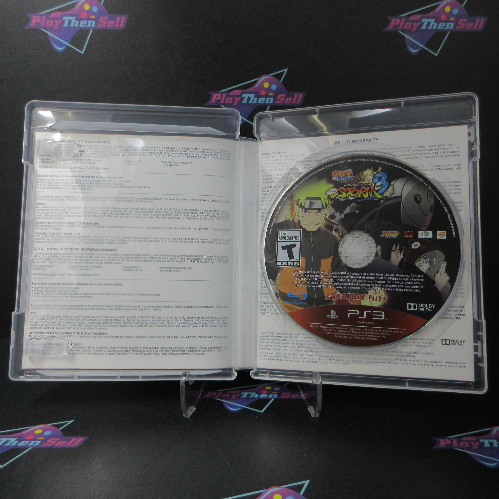 Naruto Shippuden Ultimate Ninja Storm 3 GH PS3 PlayStation 3 AD CIB - Very Good