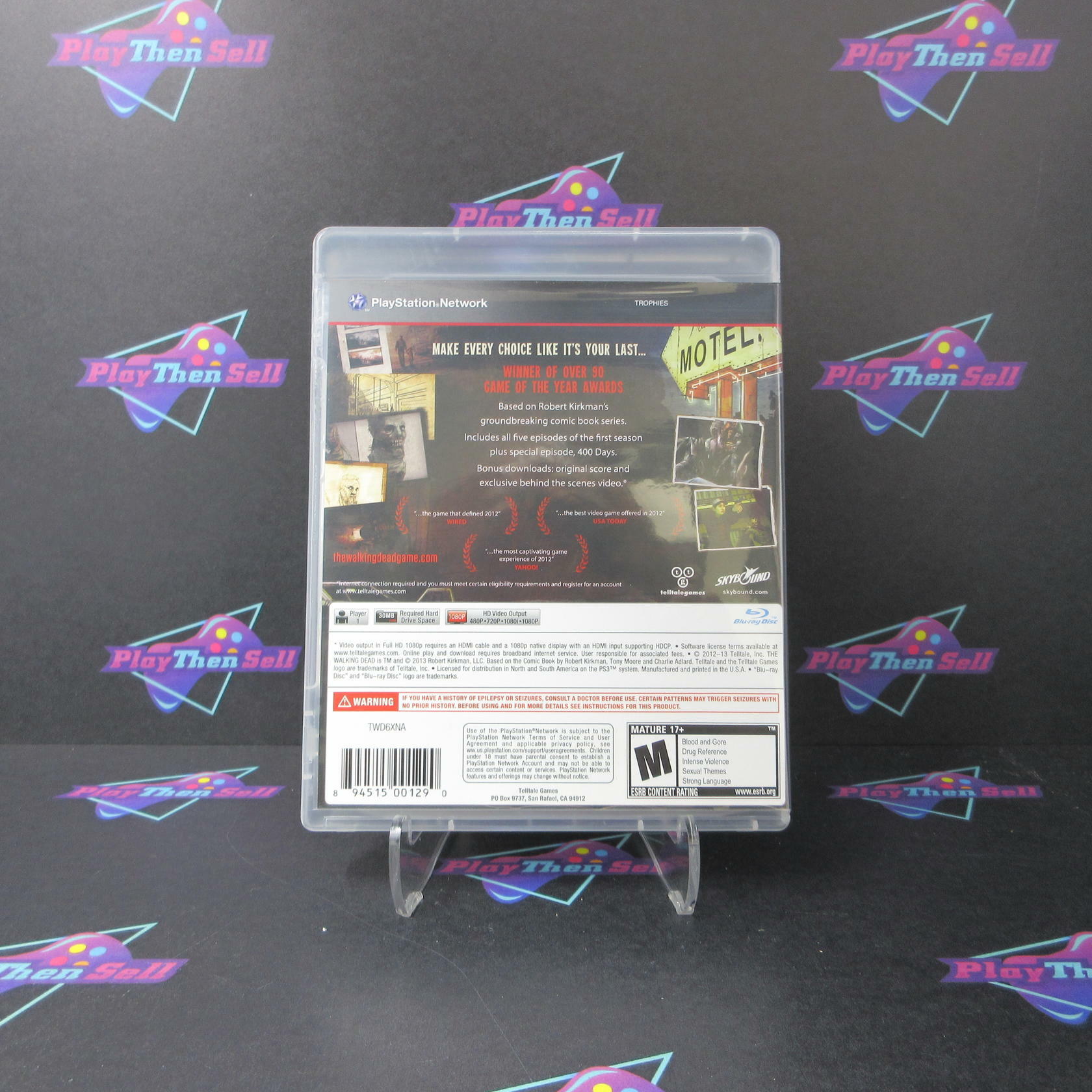 The Walking Dead Game of the Year PlayStation 3 DD Complete CIB - Very Good