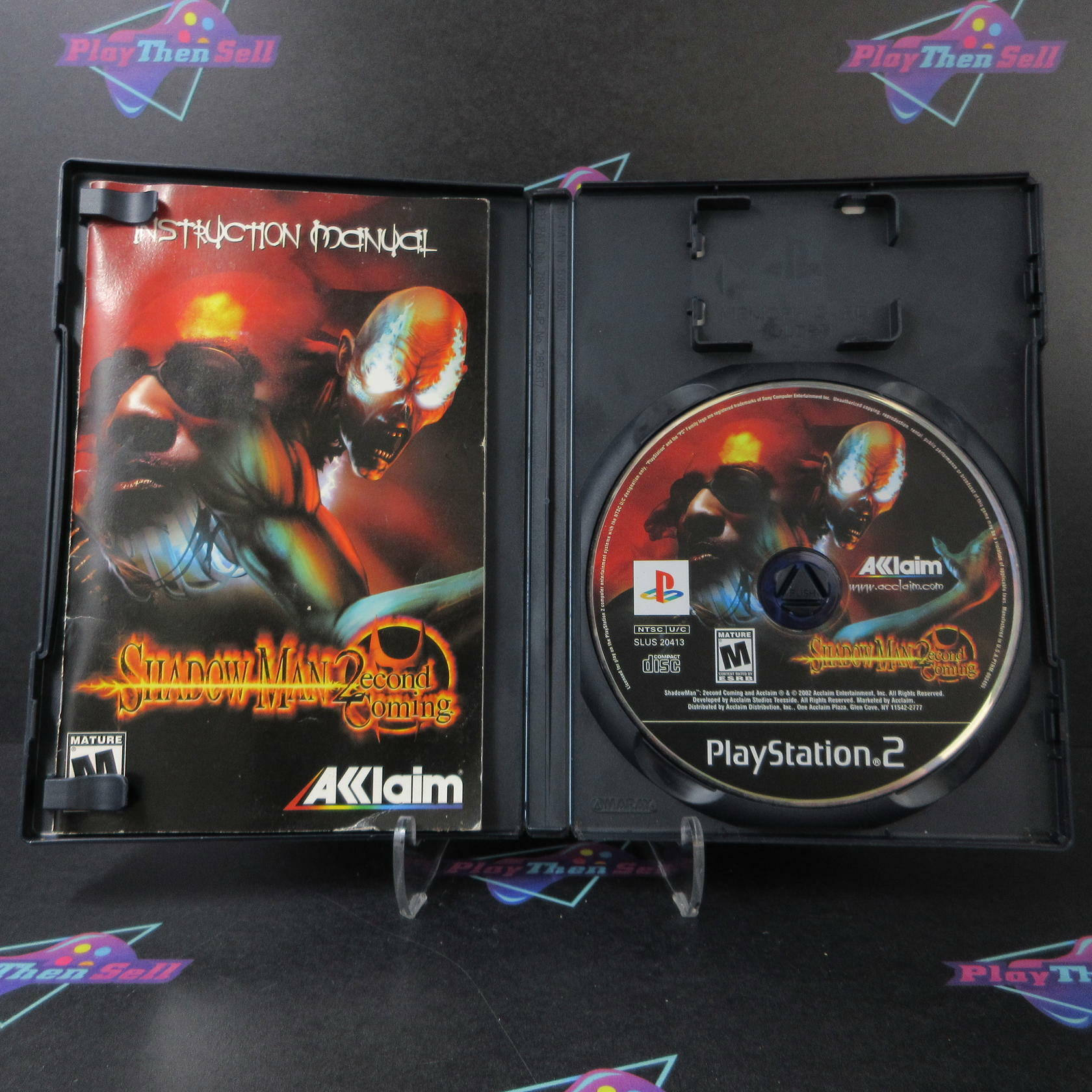 Shadowman 2 Second Coming PS2 PlayStation 2 AD/MD + Reg Card Complete CIB - Very Good