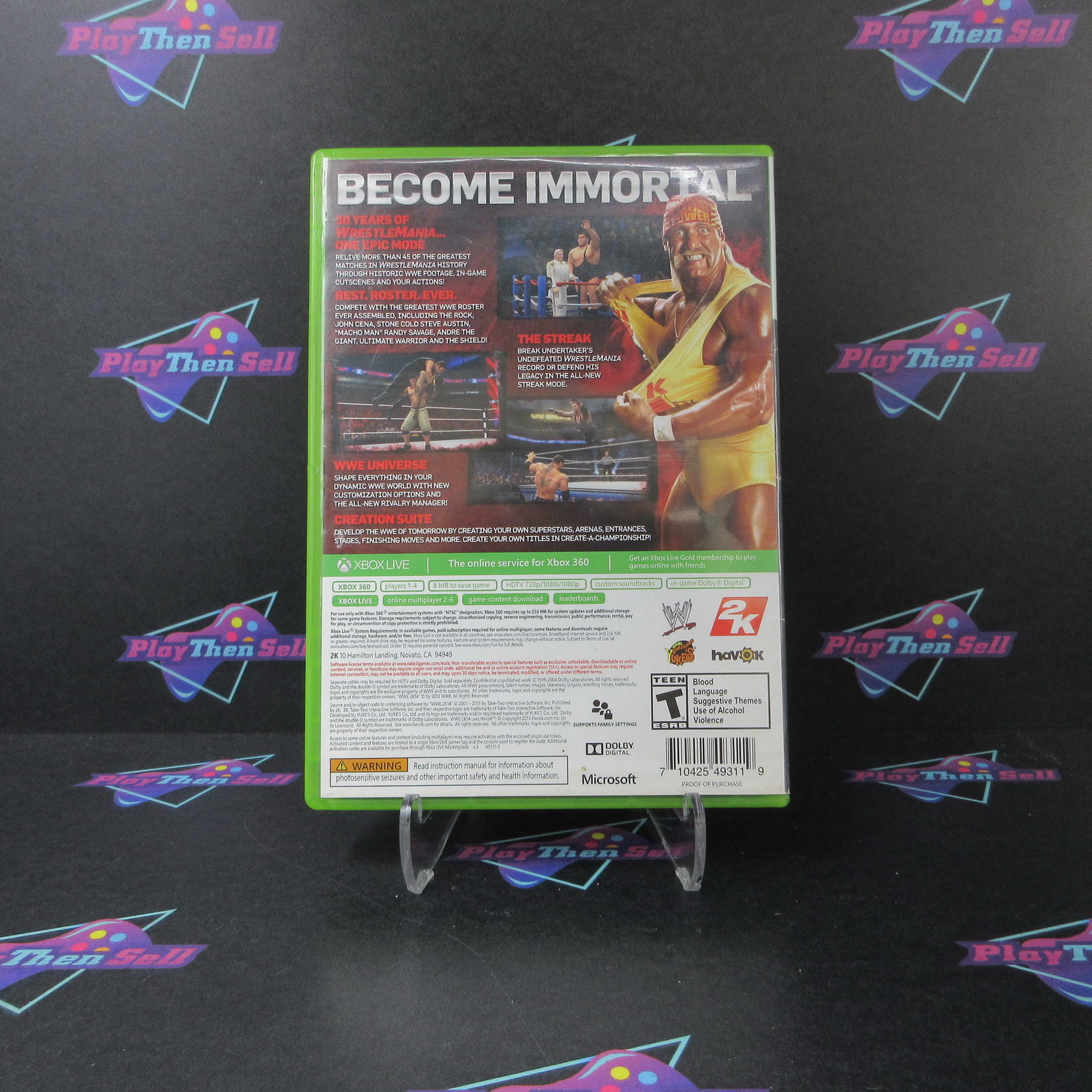 WWE 2K14 Xbox 360 AD/MD Complete CIB - Very Good