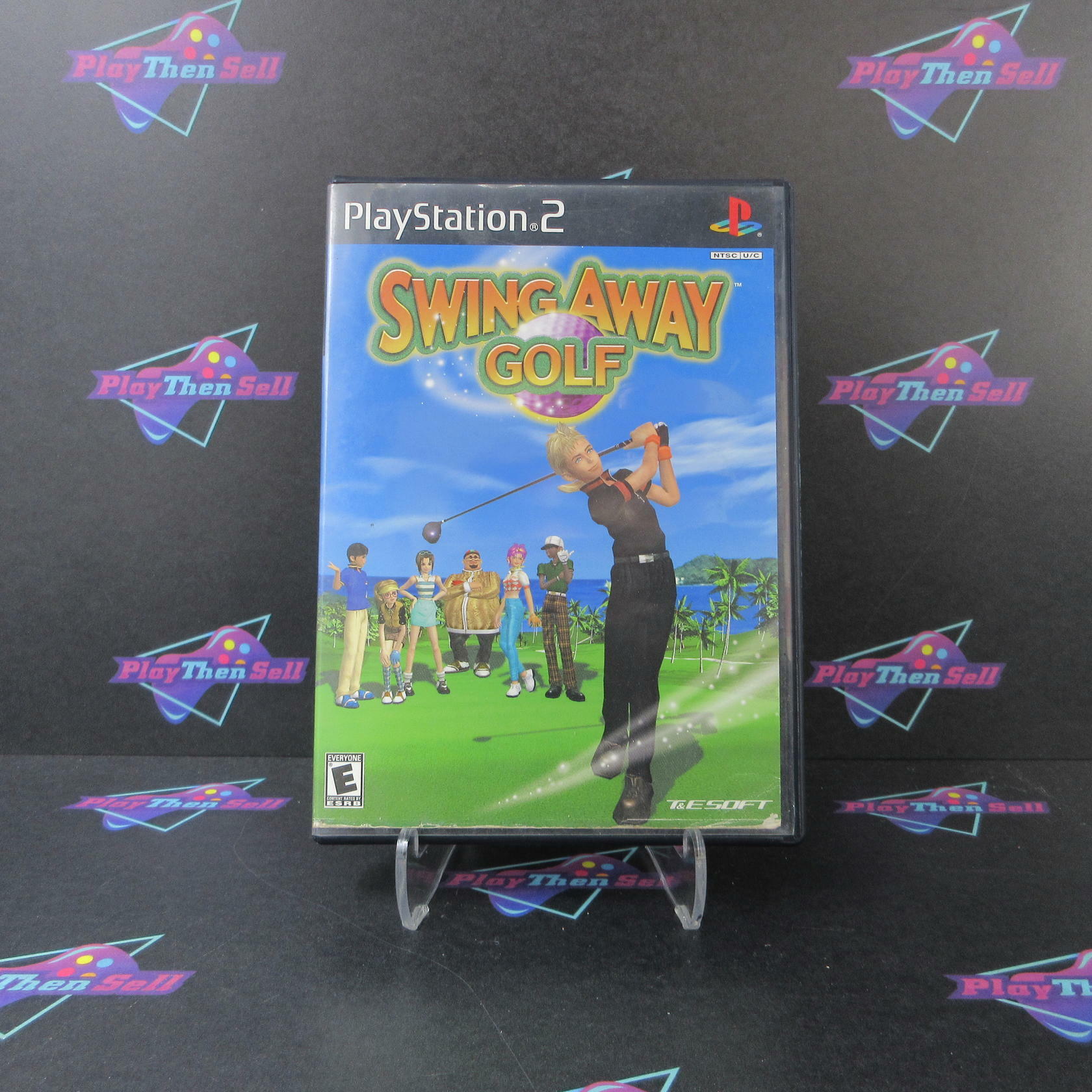 Swing Away Golf PS2 PlayStation 2 AD + Reg Card Complete CIB - Very Good