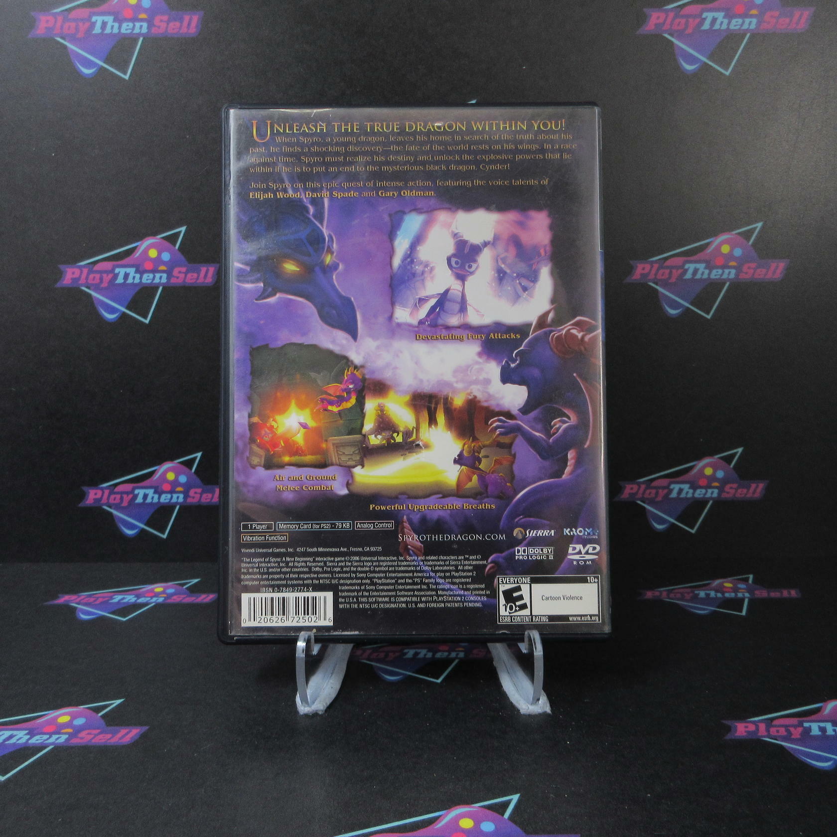 Legend of Spyro A New Beginning PS2 PlayStation 2 AD Complete CIB - Very Good