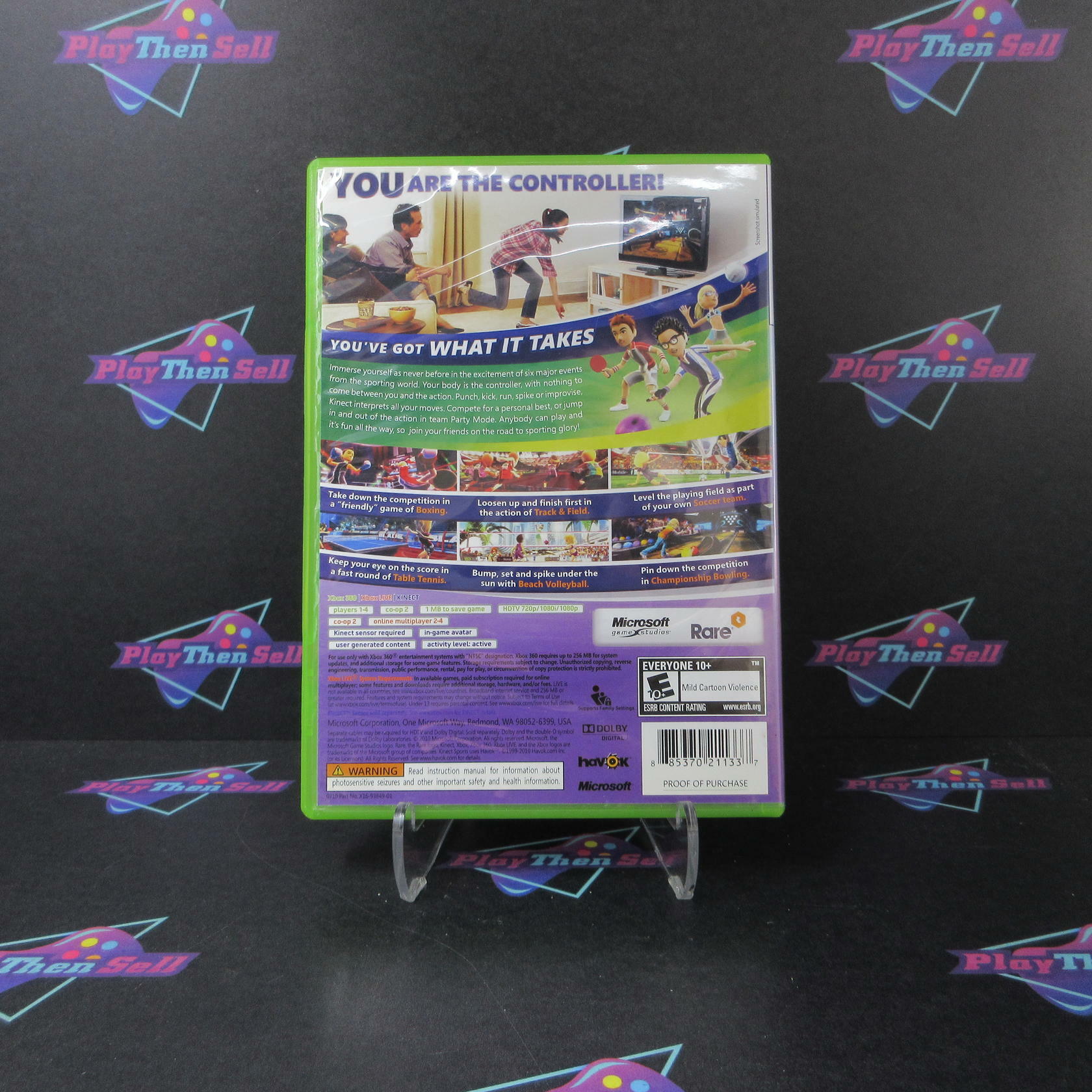 Kinect Sports Xbox 360 DD/NM - Very Good