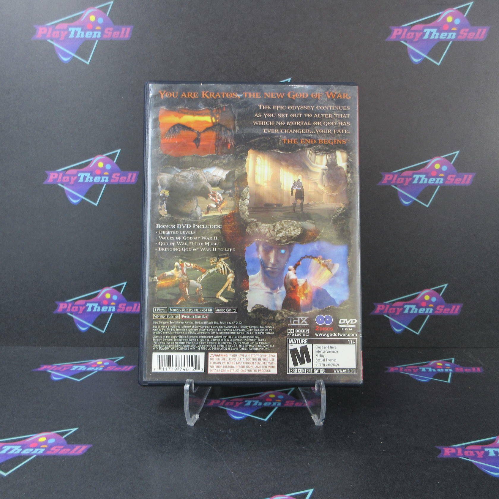 God of War 2 GH PS2 PlayStation 2 AD/NM - Very Good