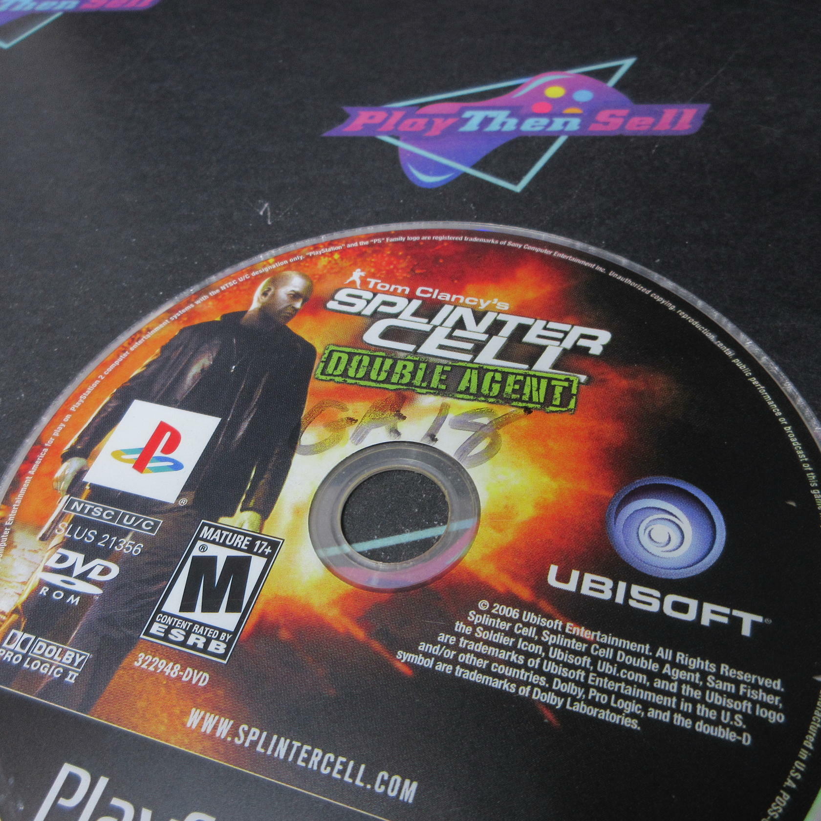 Splinter Cell Double Agent PS2 PlayStation 2 AD/DD/NM - Very Good
