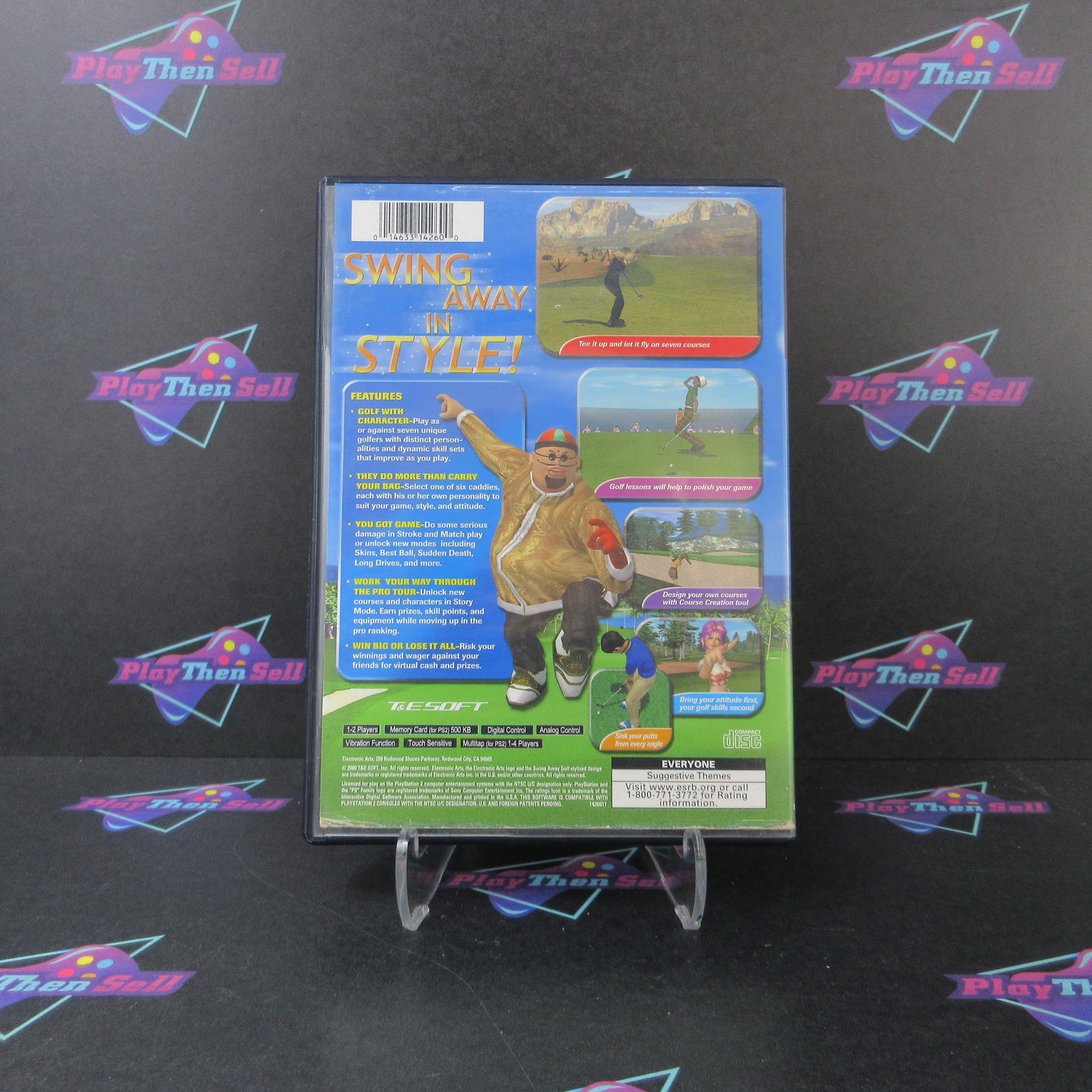Swing Away Golf PS2 PlayStation 2 AD + Reg Card Complete CIB - Very Good