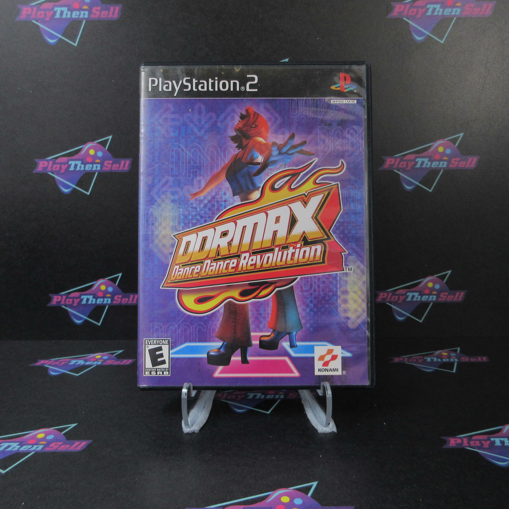 DDR Max Dance Dance Revolution + Reg Card PS2 PlayStation 2 AD Complete CIB - Very Good