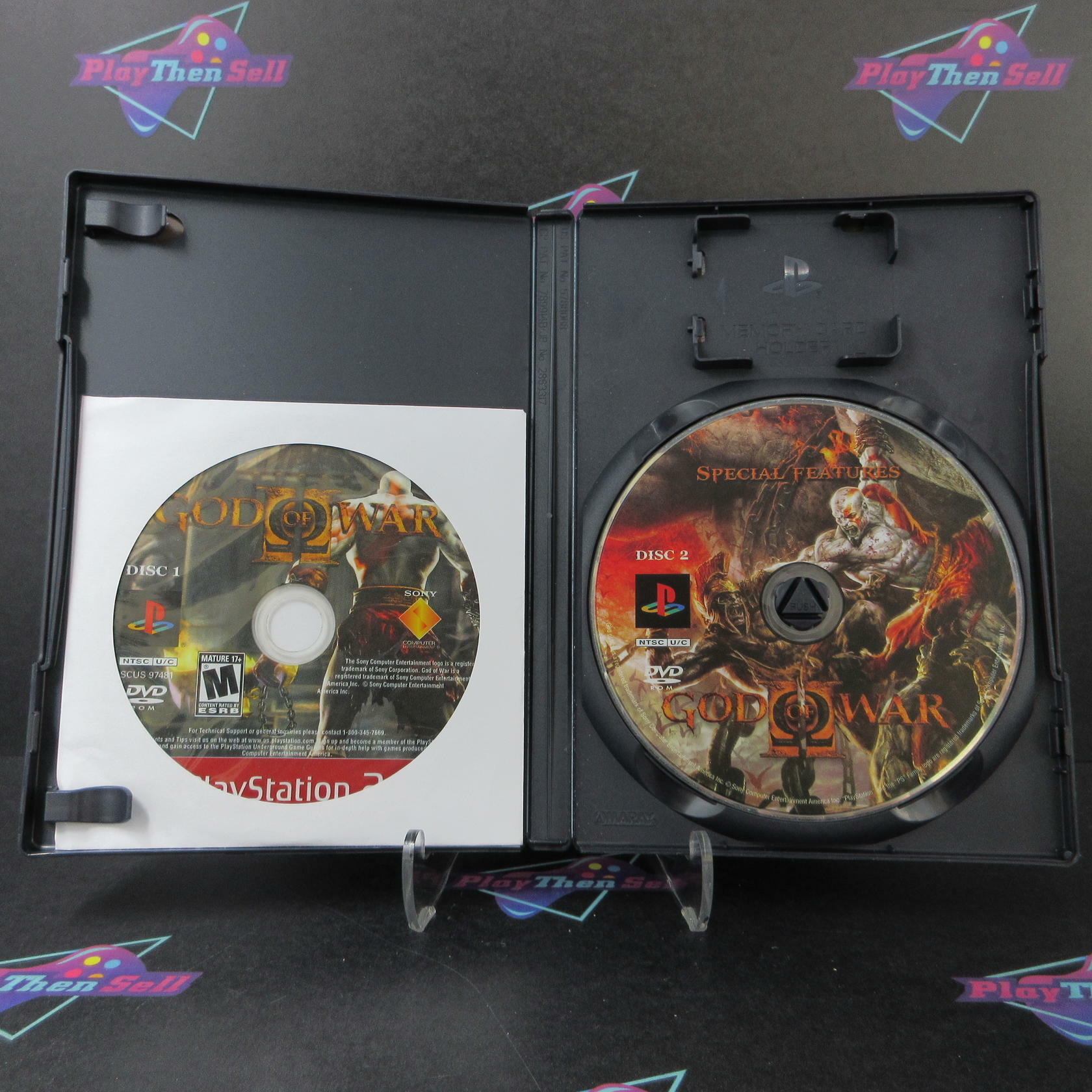 God of War 2 GH PS2 PlayStation 2 AD/NM - Very Good