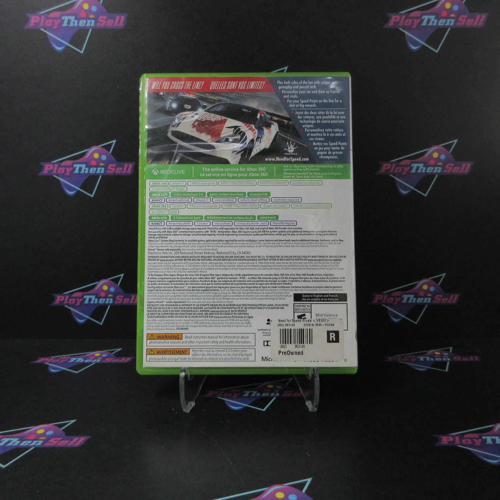 Need for Speed Rivals Xbox 360 AD/DD/NM - Very Good