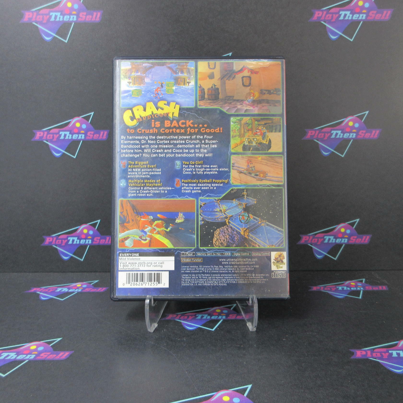 Crash Bandicoot The Wrath of Cortex GH PS2 AD/NM - Very Good