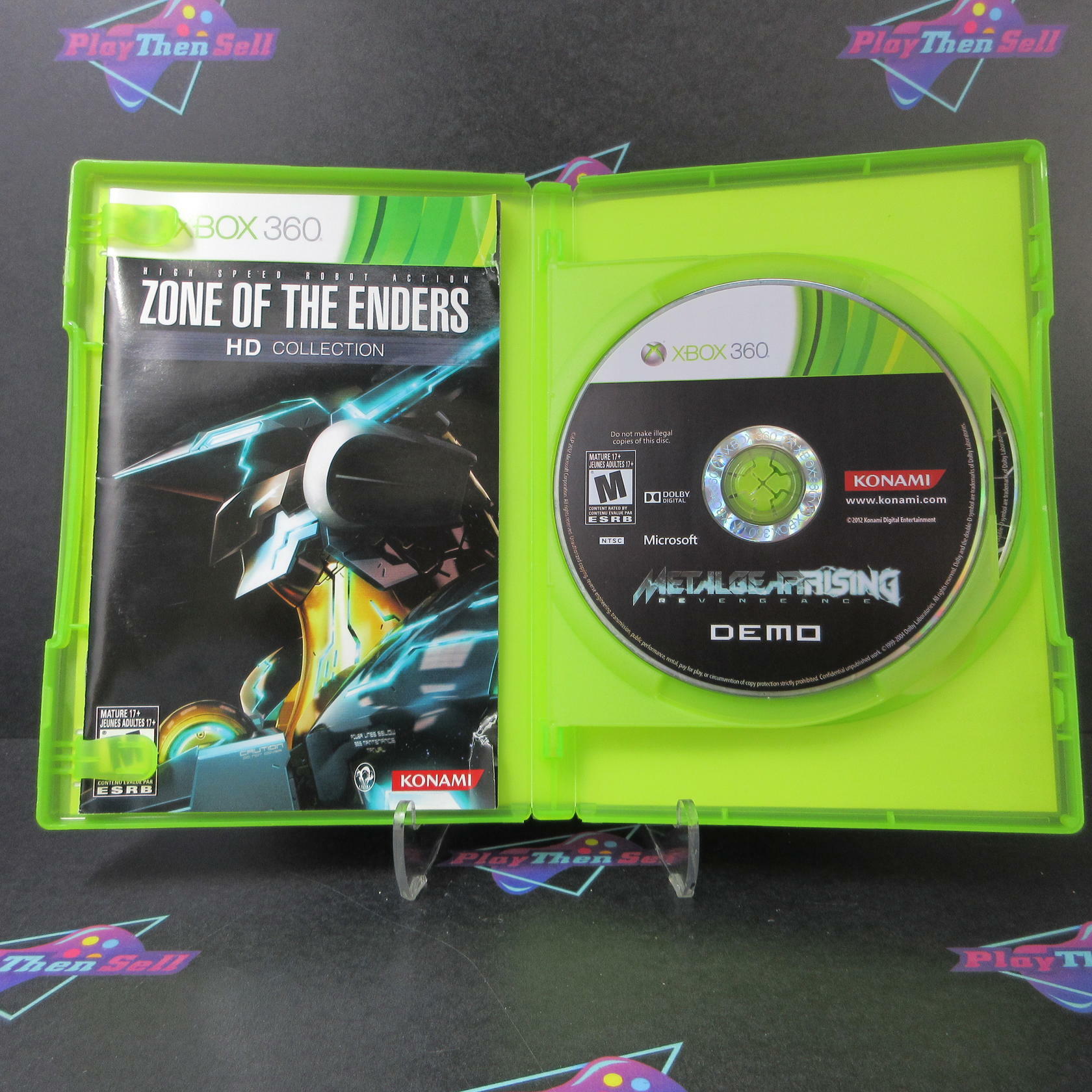 Zone Of The Enders HD Collection Xbox 360 AD/MD + Demo Disc Complete CIB - Very Good