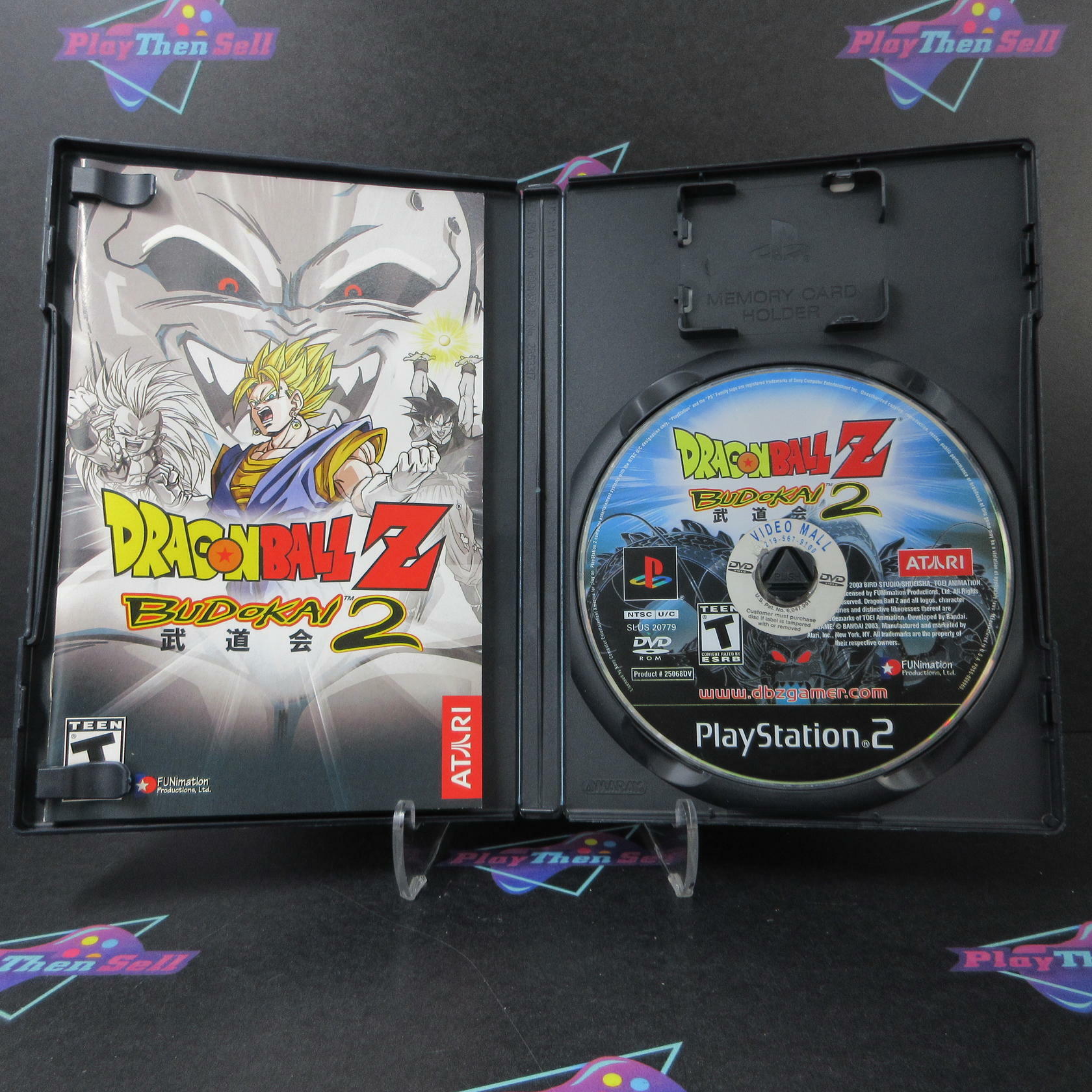 Dragon Ball Z Budokai 2 PS2 PlayStation 2 DD + Stickers Complete CIB - Very Good