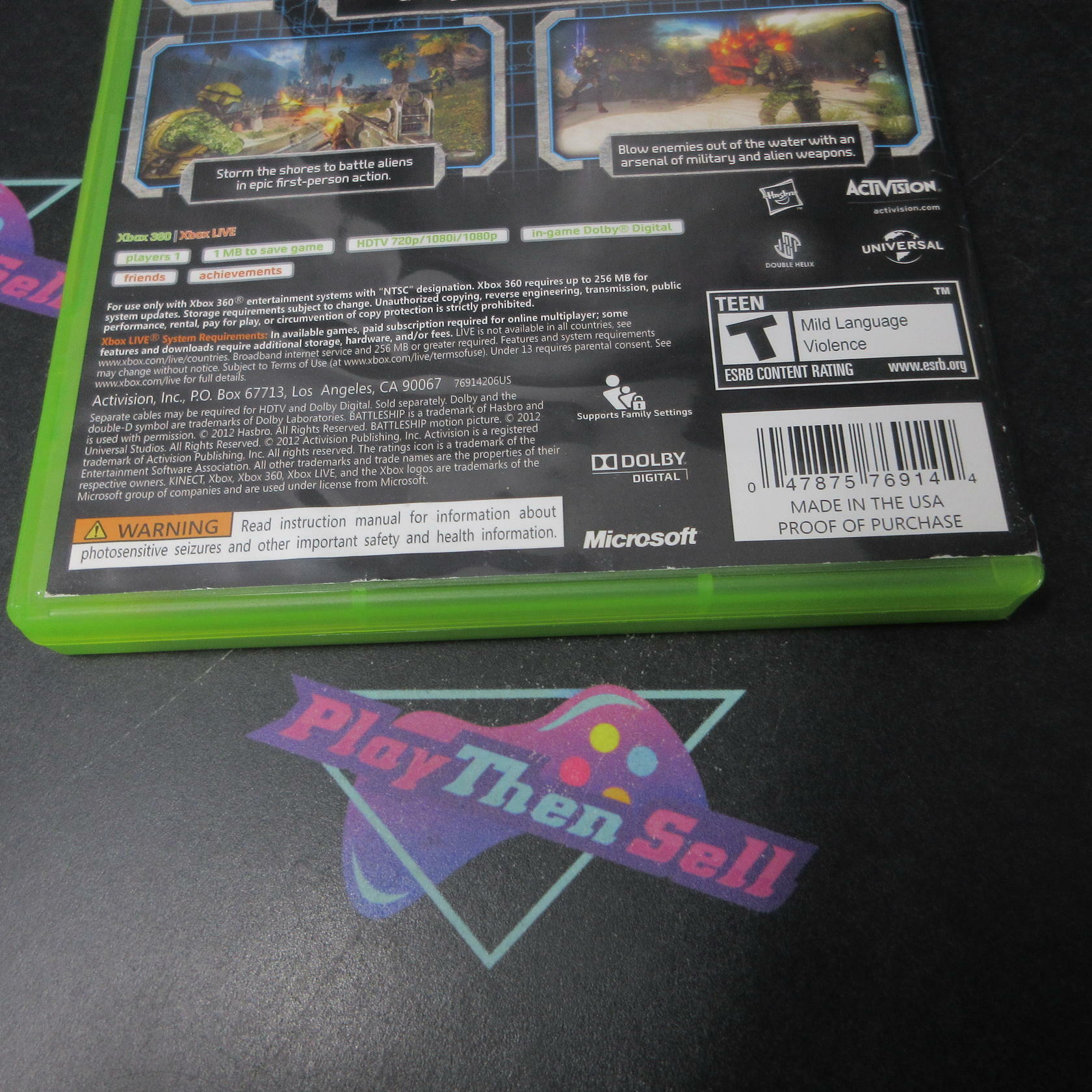 Battleship Xbox 360 AD Complete CIB - Very Good