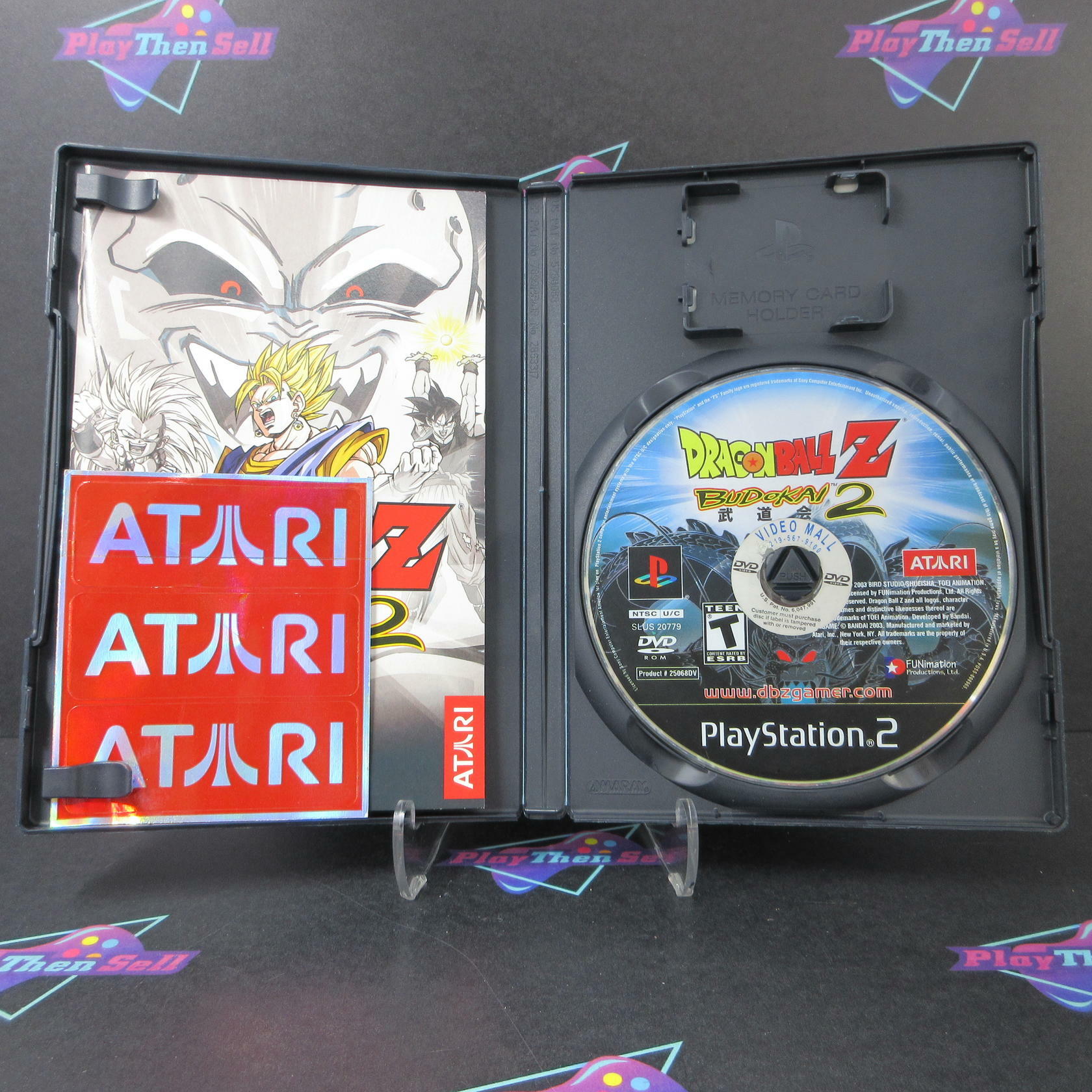 Dragon Ball Z Budokai 2 PS2 PlayStation 2 DD + Stickers Complete CIB - Very Good