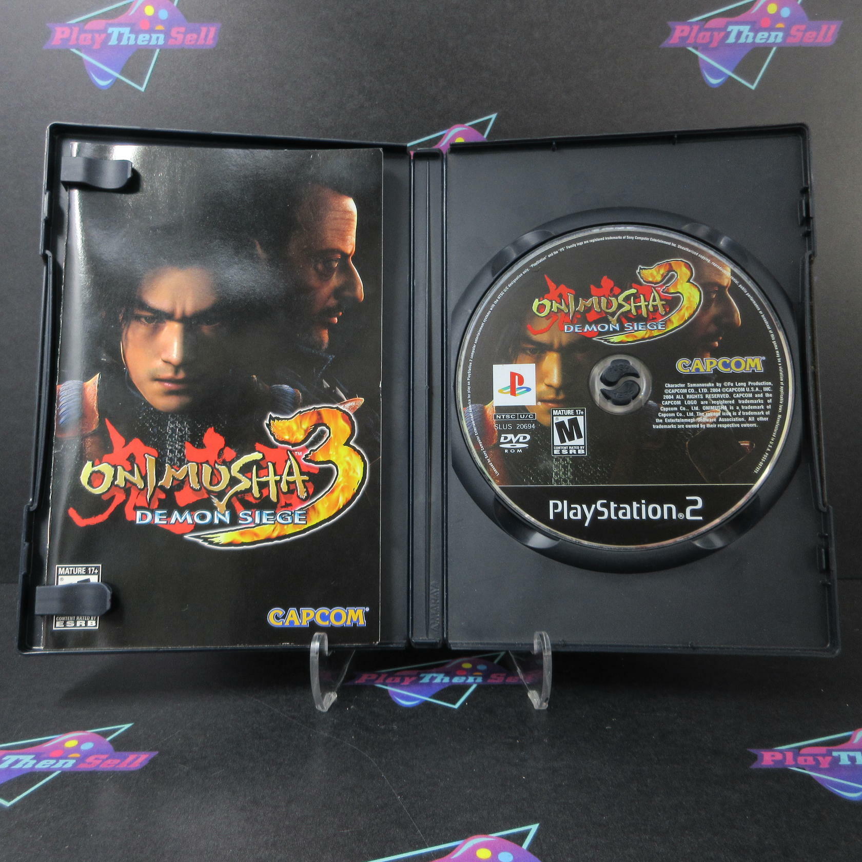 Onimusha 3 Demon Siege PS2 PlayStation 2 AD Complete CIB - Very Good