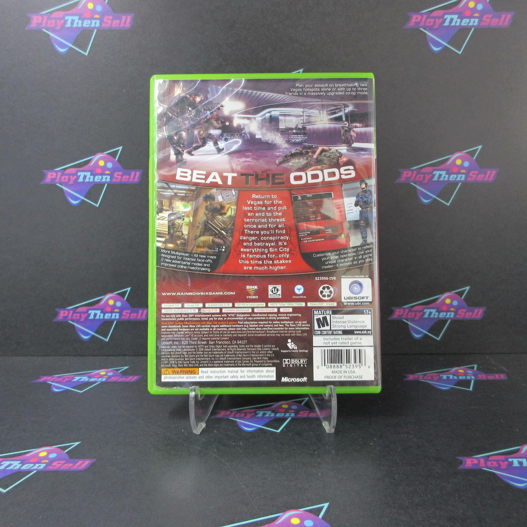 Tom Clancy's Rainbow Six Vegas 2 Xbox 360 DD/NM - Very Good