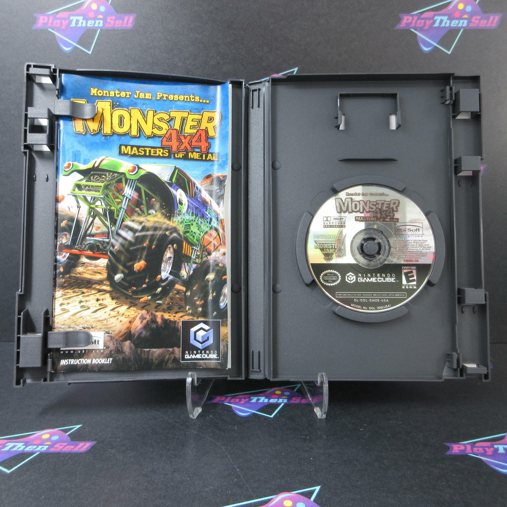 Monster 4X4 Masters of Metal Nintendo GameCube MD + Reg Card Complete CIB - Very Good