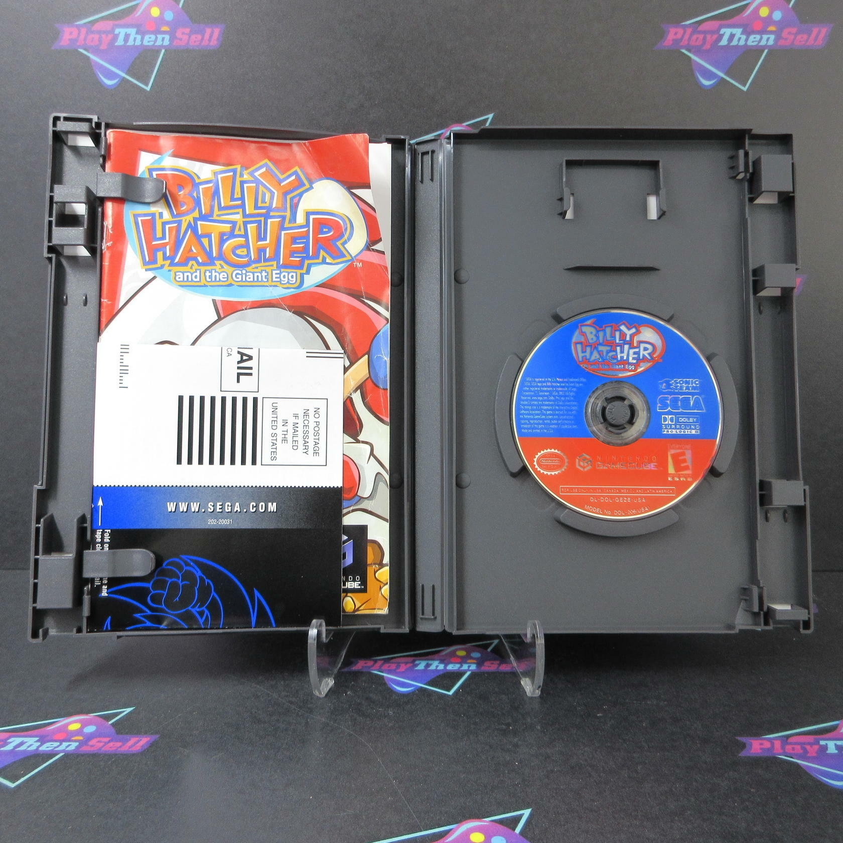 Billy Hatcher and the Giant Egg Nintendo GameCube MD + Reg Card Complete CIB - Very Good