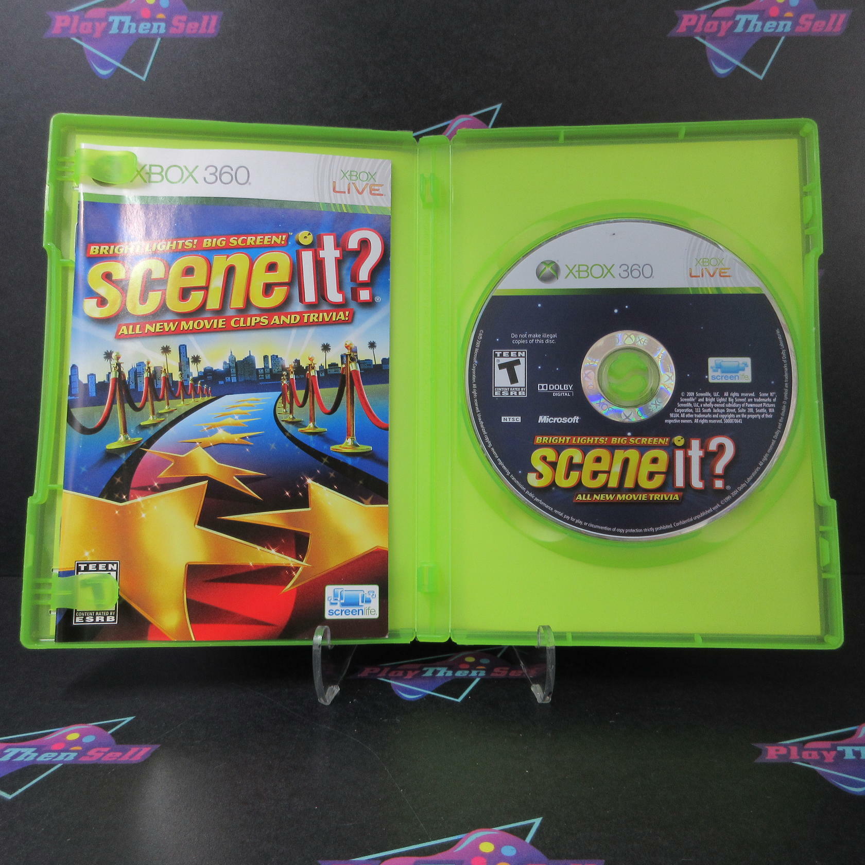 Scene It? Bright Lights! Big Screen! Xbox 360 - Like New