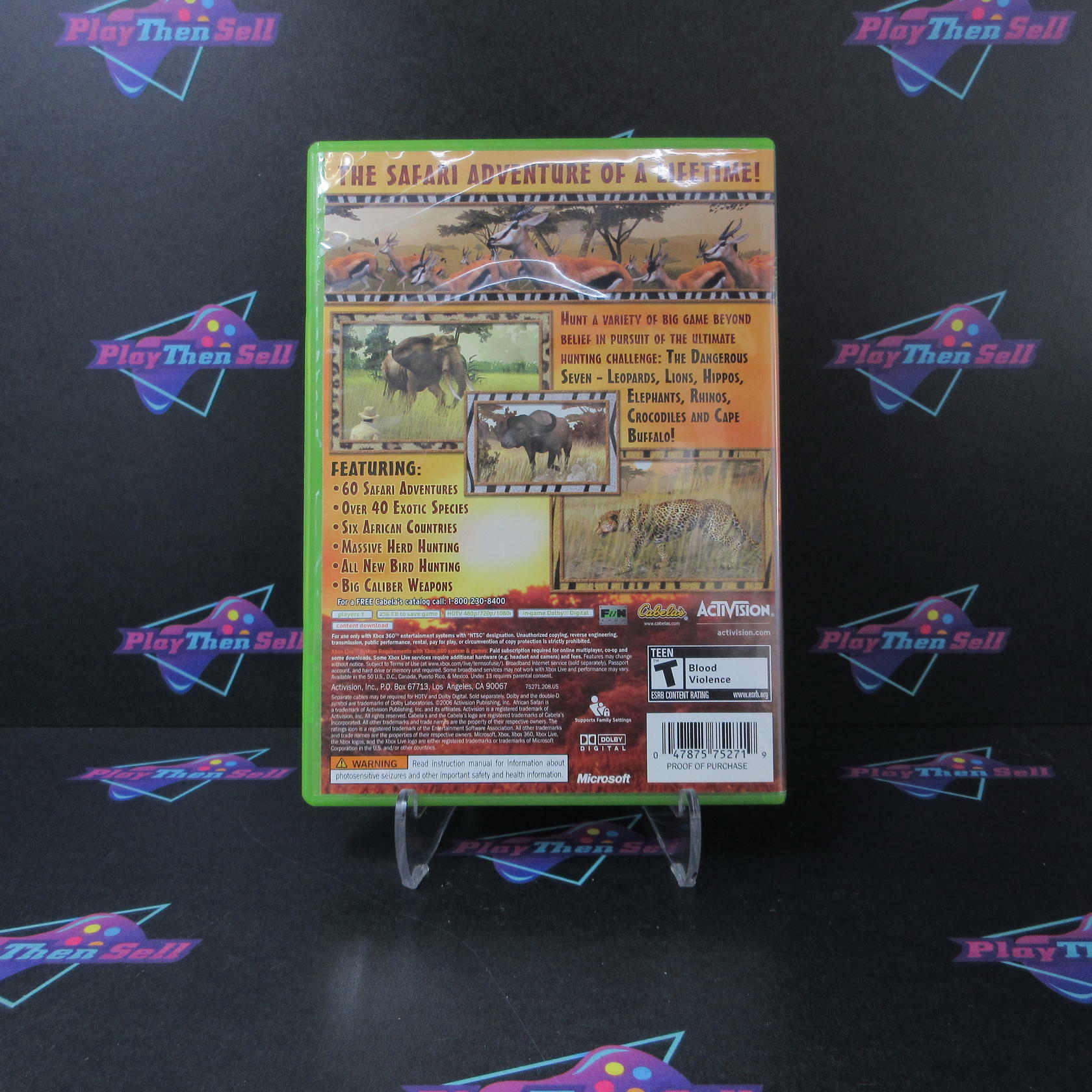 Cabela's African Safari Xbox 360 + Reg Card - Like New