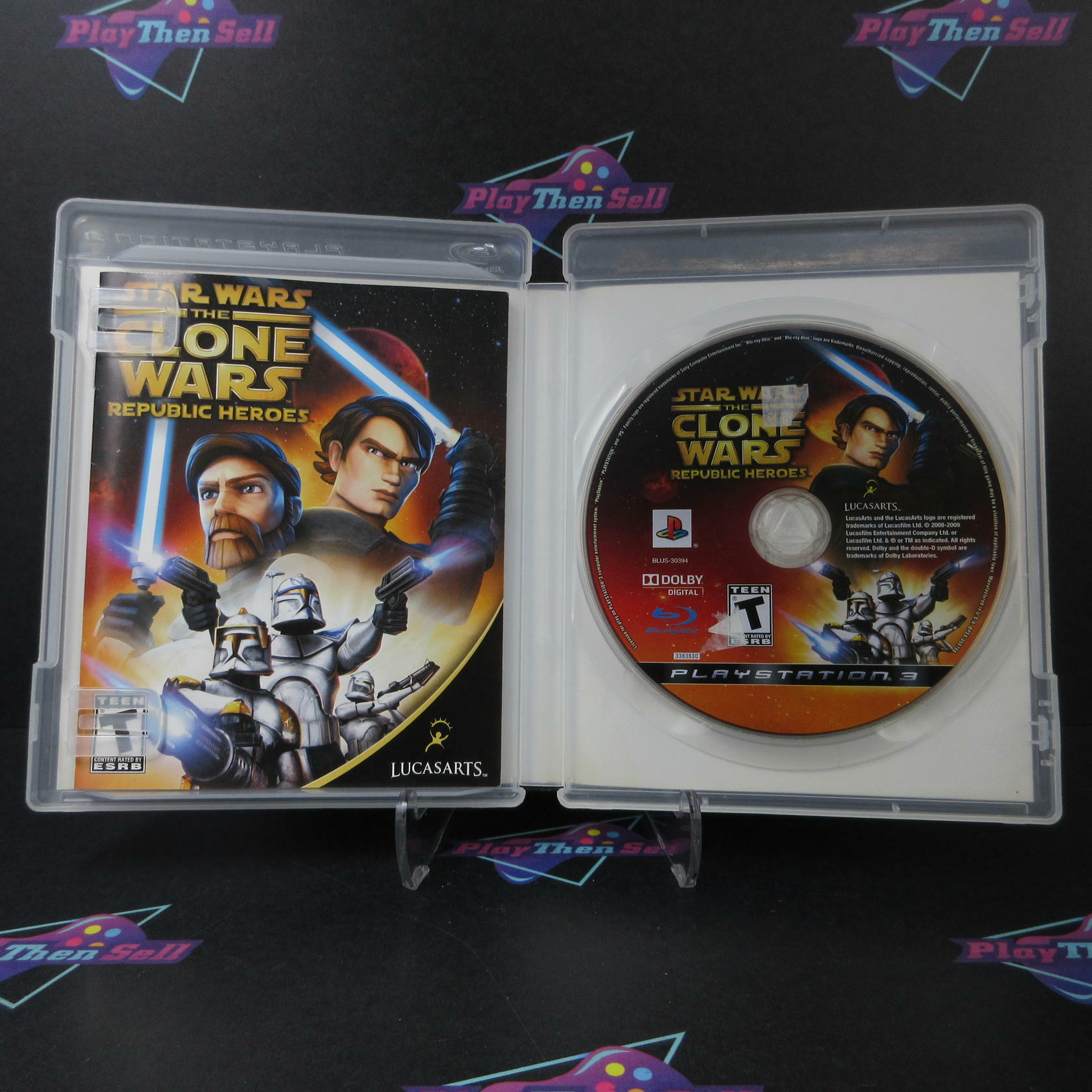Star Wars The Clone Wars Republic Heroes PS3 Playstation 3 AD/DD Complete CIB - Very Good