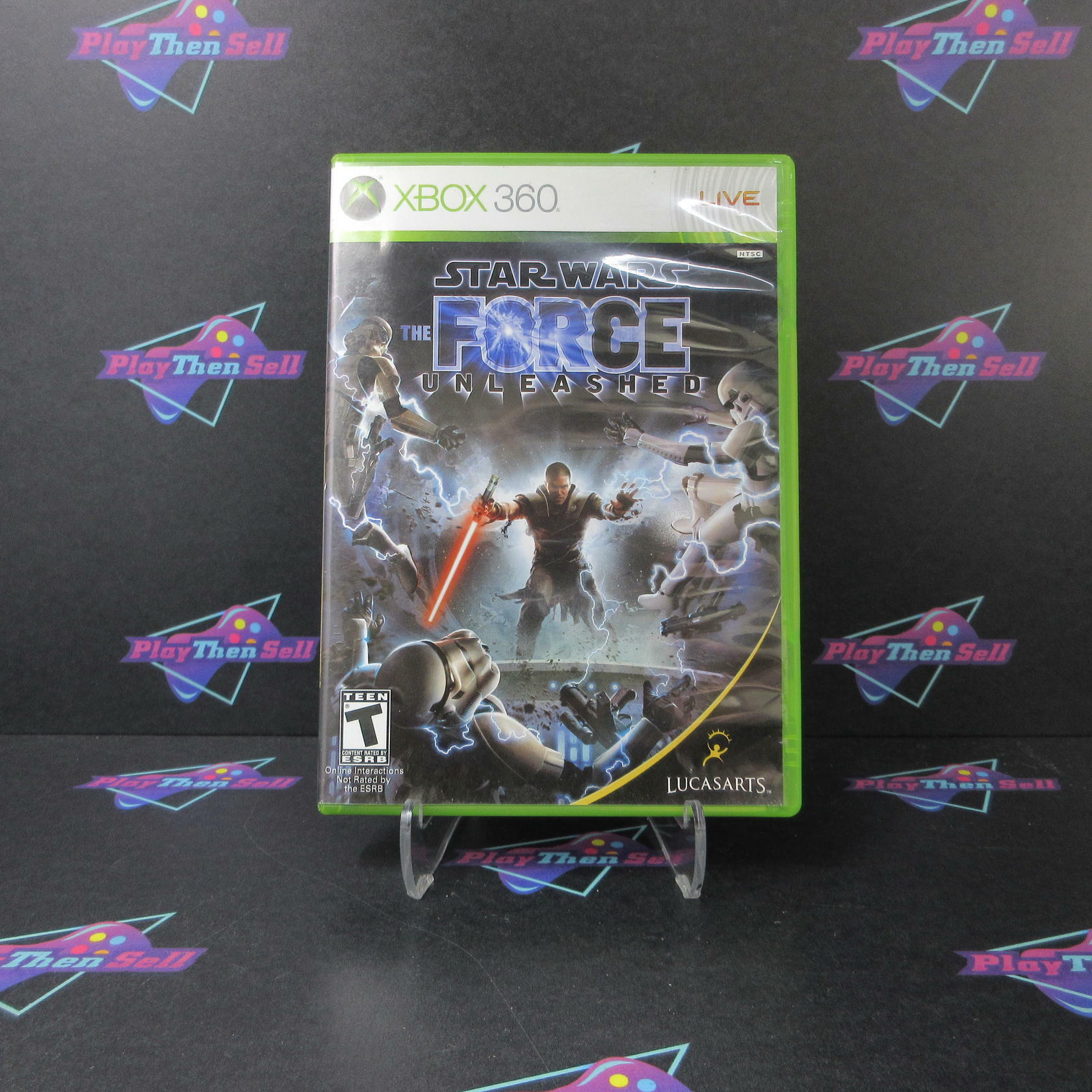 Star Wars the Force Unleashed Xbox 360 AD Complete CIB - Very Good
