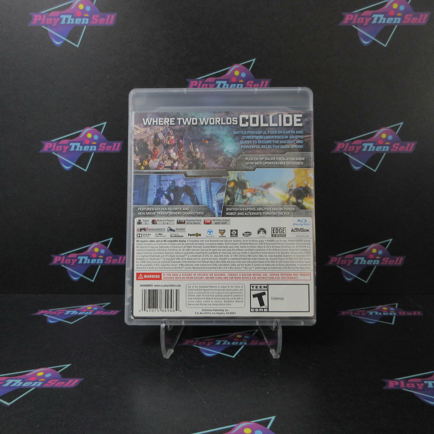 Transformers Rise of the Dark Spark PS3 PlayStation 3 - Like New