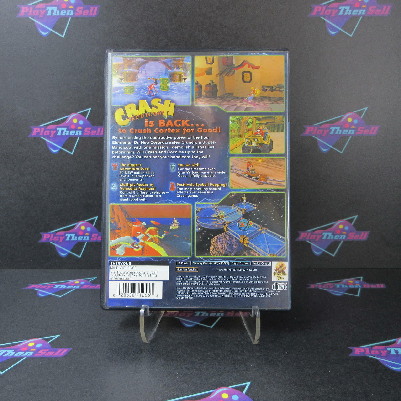 Crash Bandicoot The Wrath of Cortex PS2 PlayStation 2 - Very Good