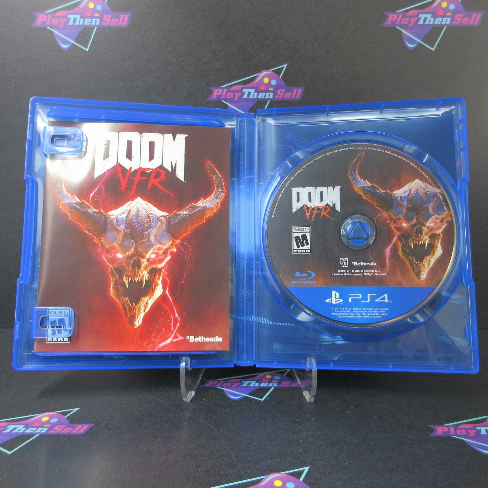 DOOM VFR PSVR PS4 PlayStation 4 AD Complete CIB - Very Good