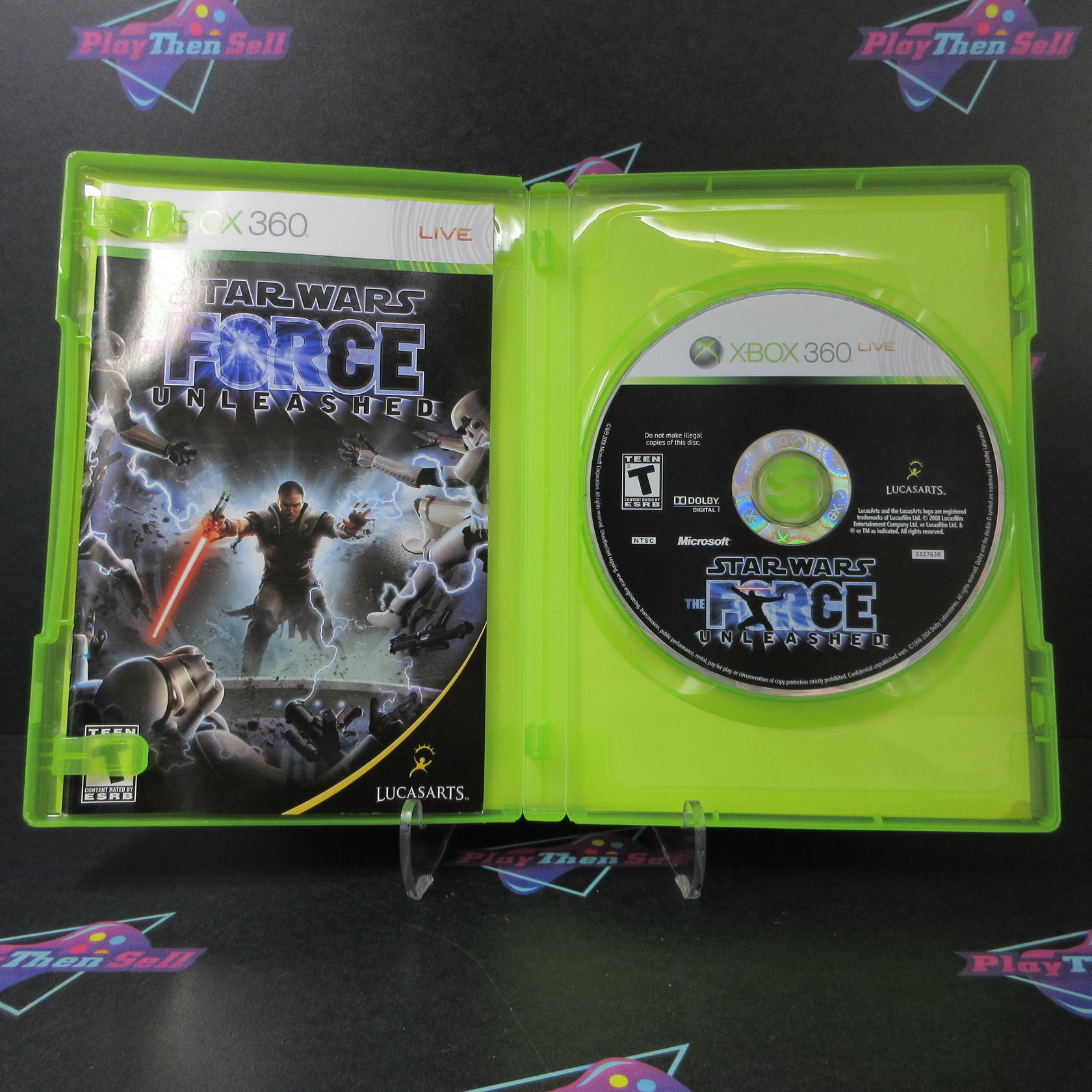 Star Wars the Force Unleashed Xbox 360 AD Complete CIB - Very Good