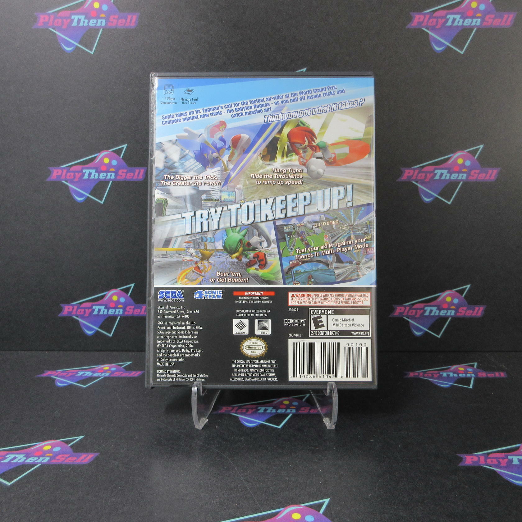 Sonic Riders Nintendo GameCube AD Complete CIB - Very Good
