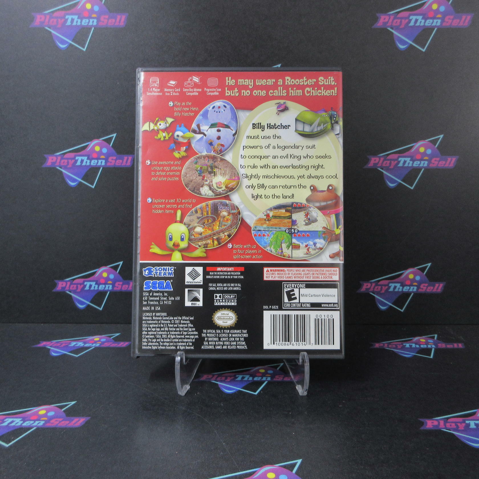 Billy Hatcher and the Giant Egg Nintendo GameCube MD + Reg Card Complete CIB - Very Good