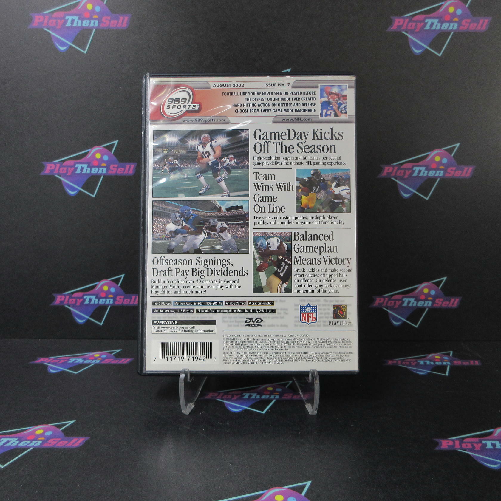 NFL GameDay 2003 + Reg Card PS2 PlayStation 2 AD Complete CIB - Very Good