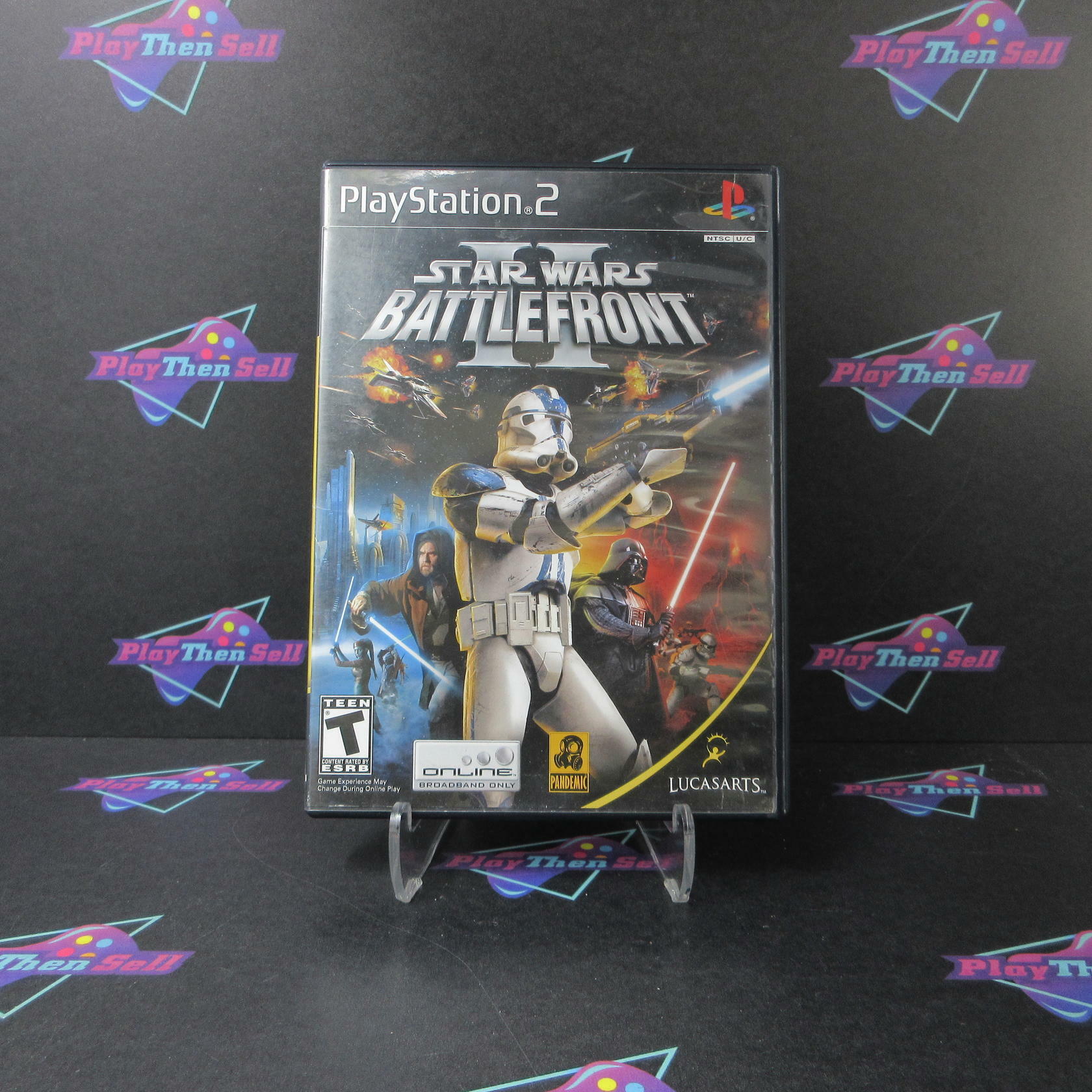 Star Wars Battlefront 2 PS2 PlayStation 2 AD/MD Complete CIB - Very Good
