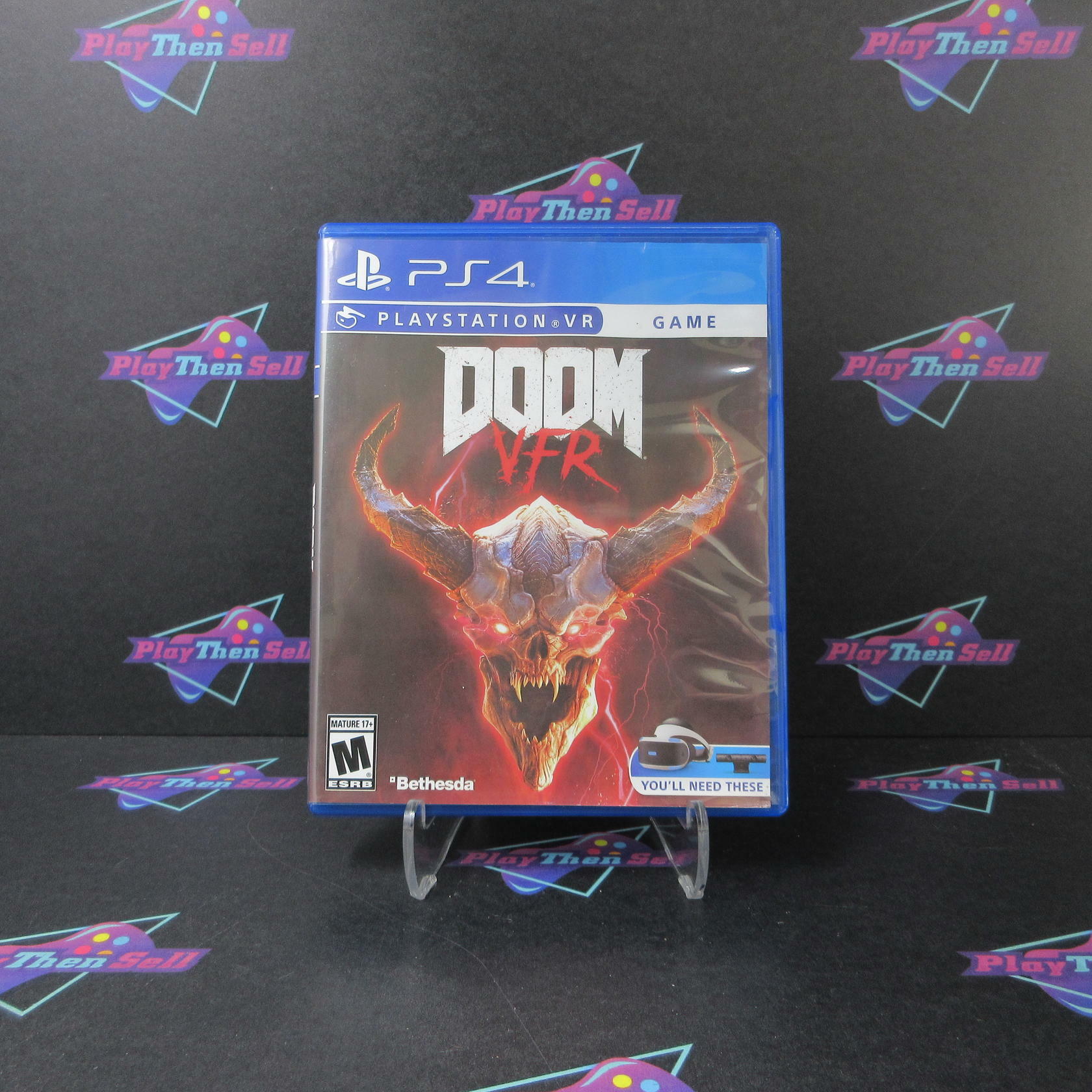 DOOM VFR PSVR PS4 PlayStation 4 AD Complete CIB - Very Good