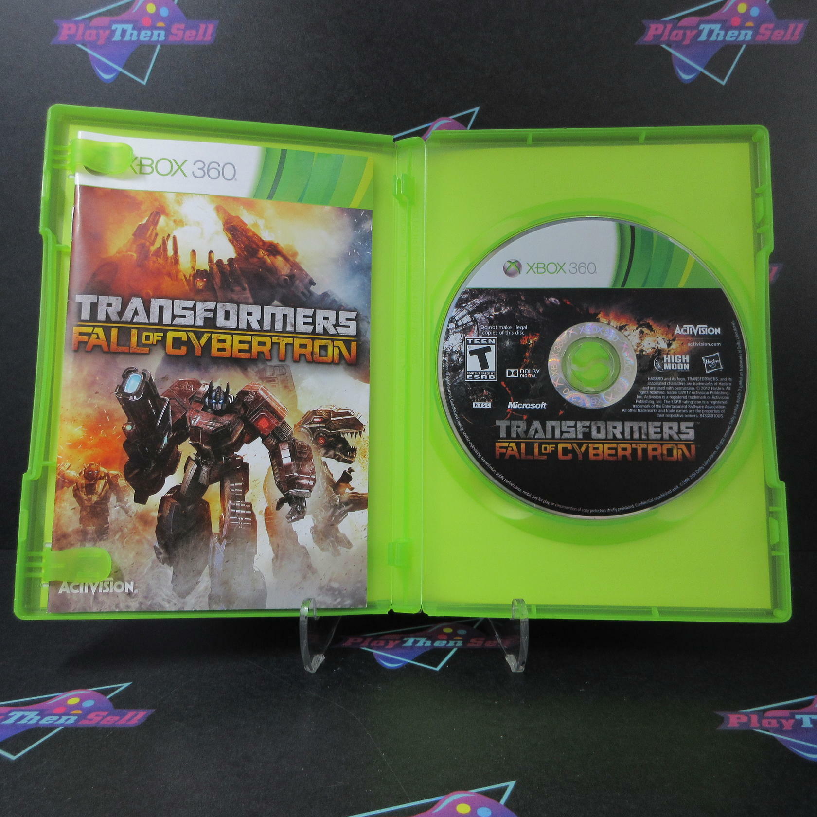 Transformers Fall of Cybertron Xbox 360 AD Complete CIB - Very Good