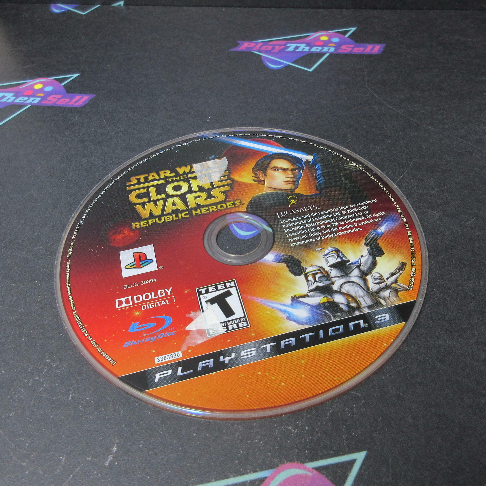 Star Wars The Clone Wars Republic Heroes PS3 Playstation 3 AD/DD Complete CIB - Very Good
