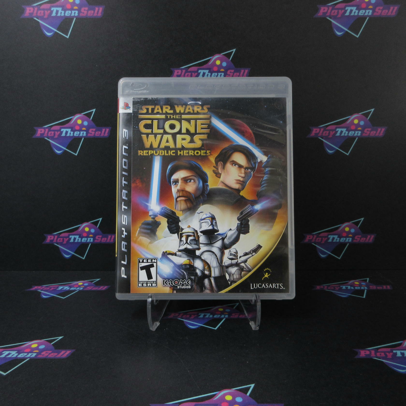 Star Wars The Clone Wars Republic Heroes PS3 Playstation 3 AD/DD Complete CIB - Very Good