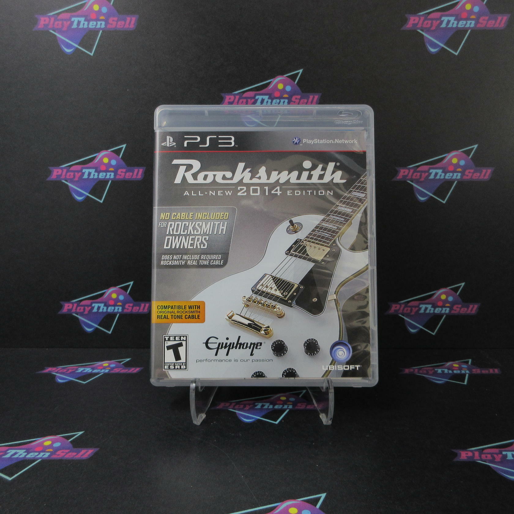 Rocksmith 2014 Edition Alt Art PS3 PlayStation 3 + Stickers - Like New