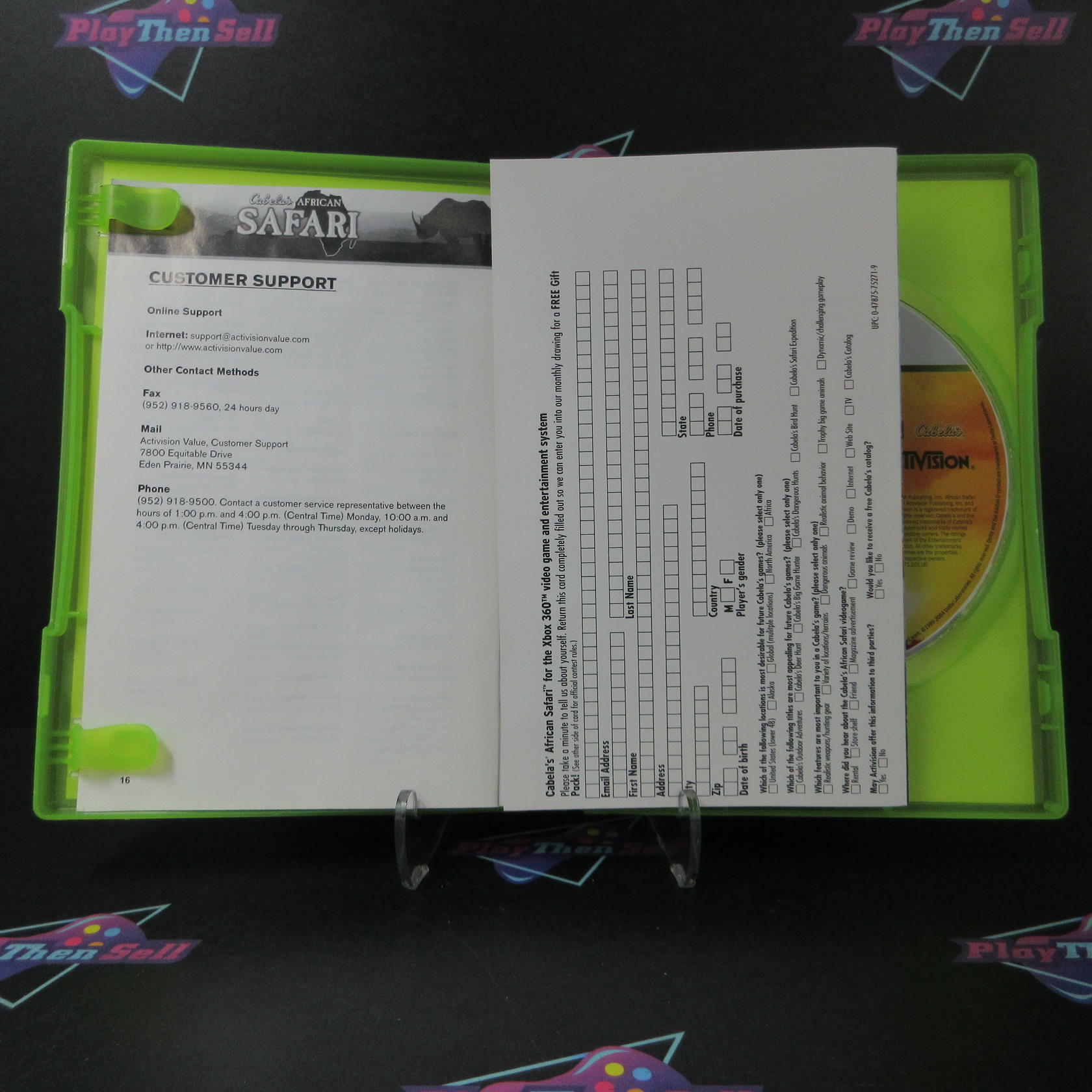 Cabela's African Safari Xbox 360 + Reg Card - Like New