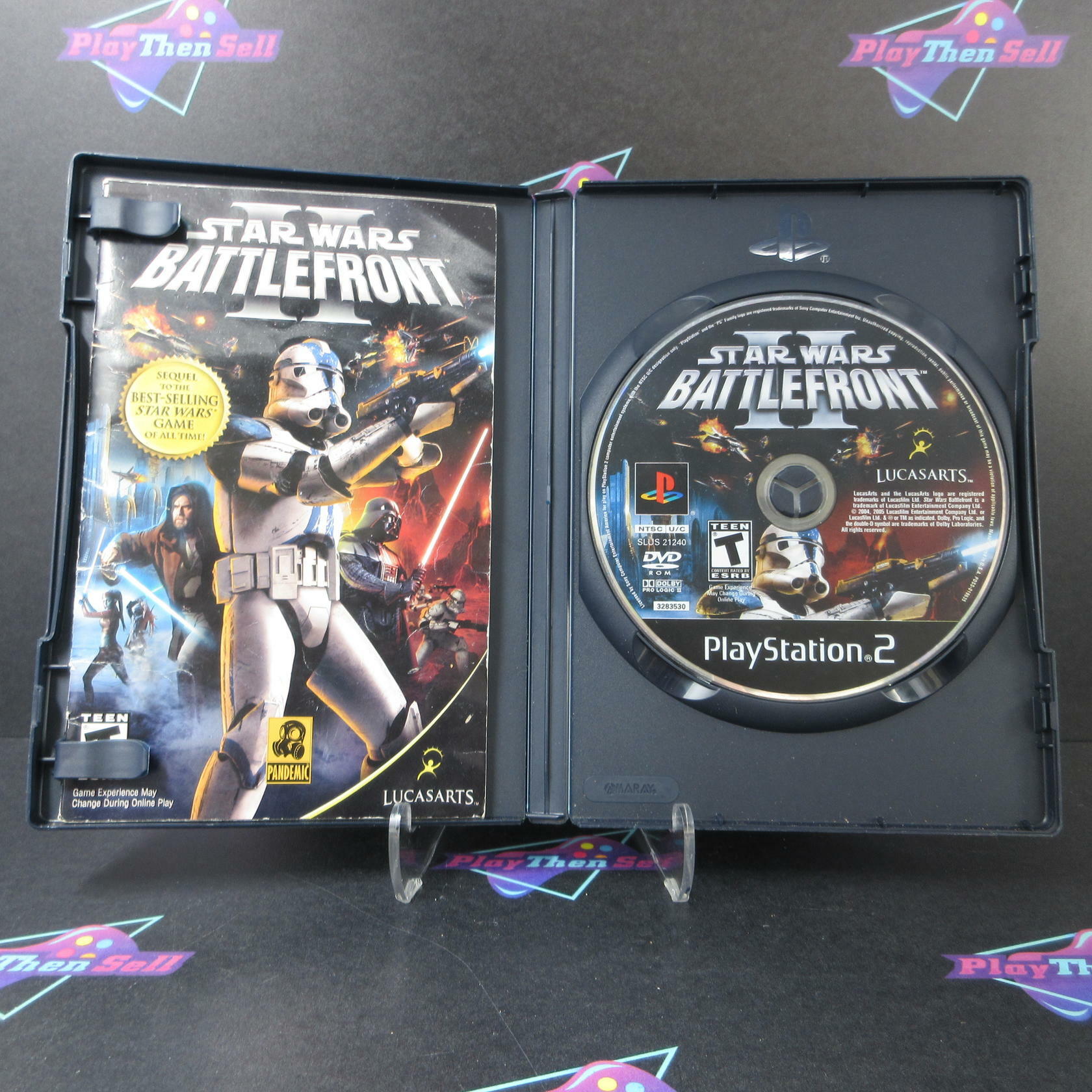 Star Wars Battlefront 2 PS2 PlayStation 2 AD/MD Complete CIB - Very Good